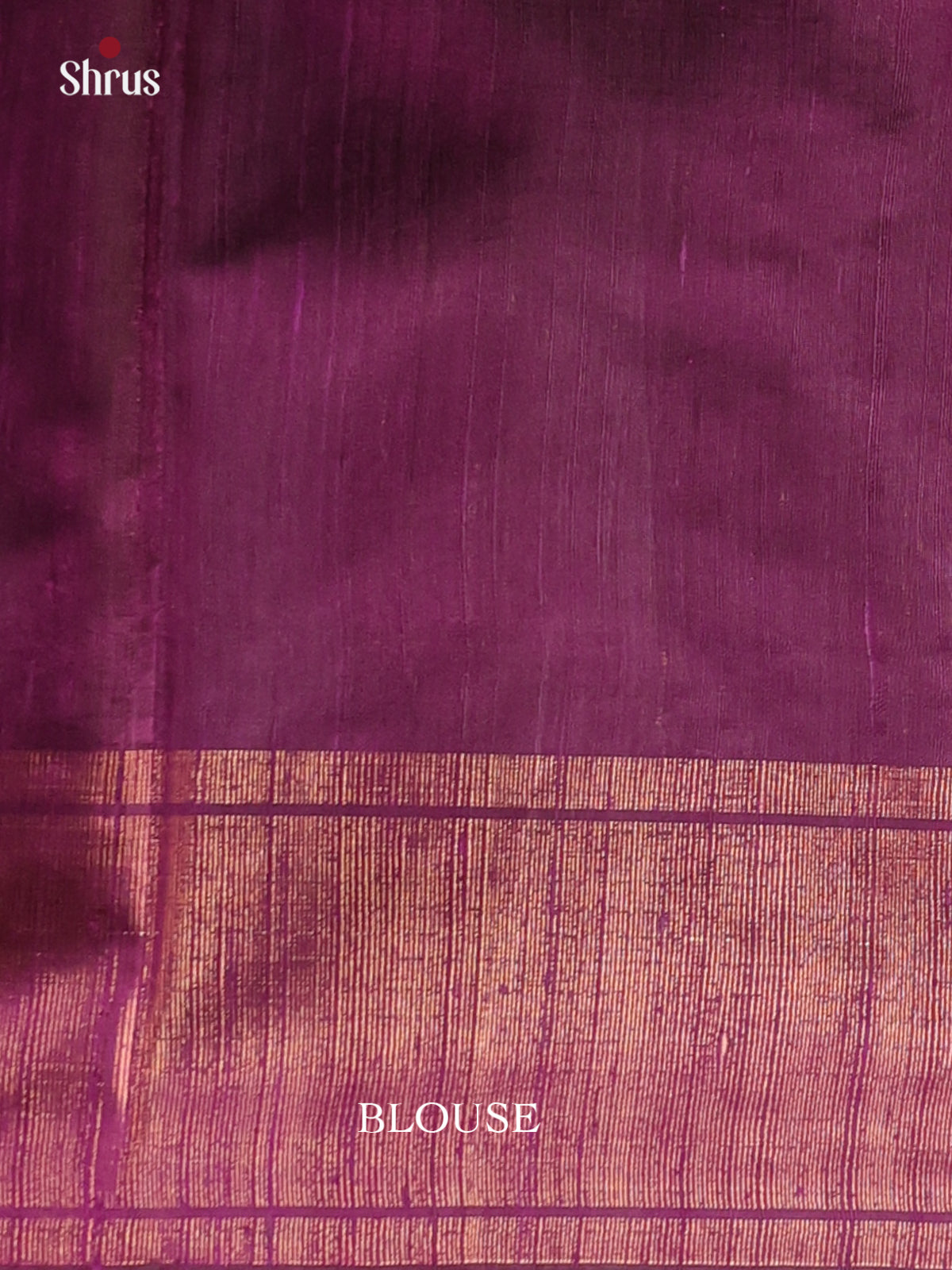 Red & Violet - Raw Silk Saree