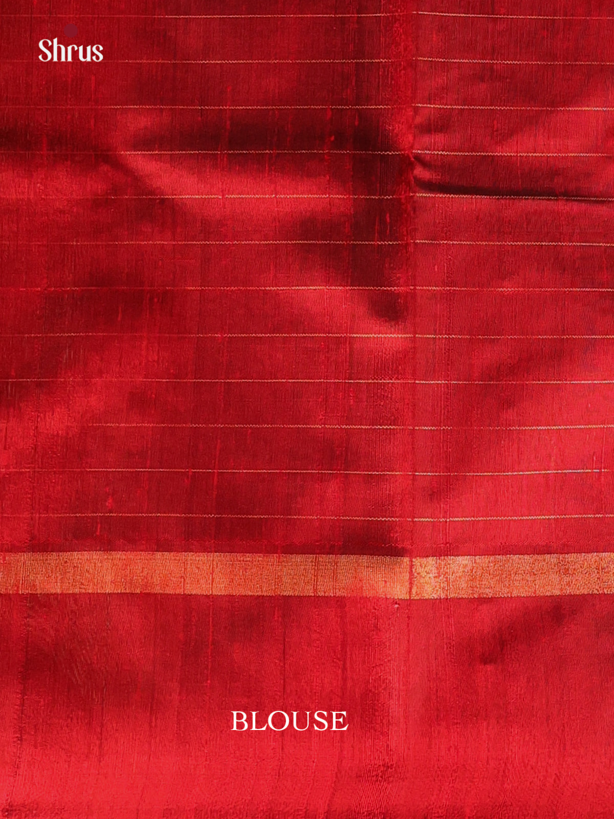 Red(Single Tone)- Raw Silk Saree - Shop on Shrus.com