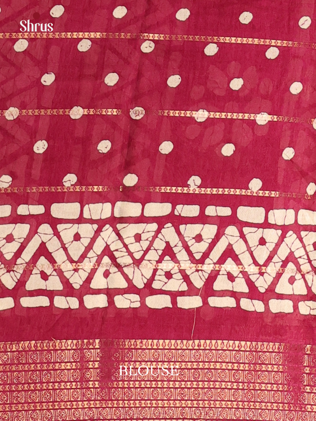 Maroon - Semi Crepe Saree