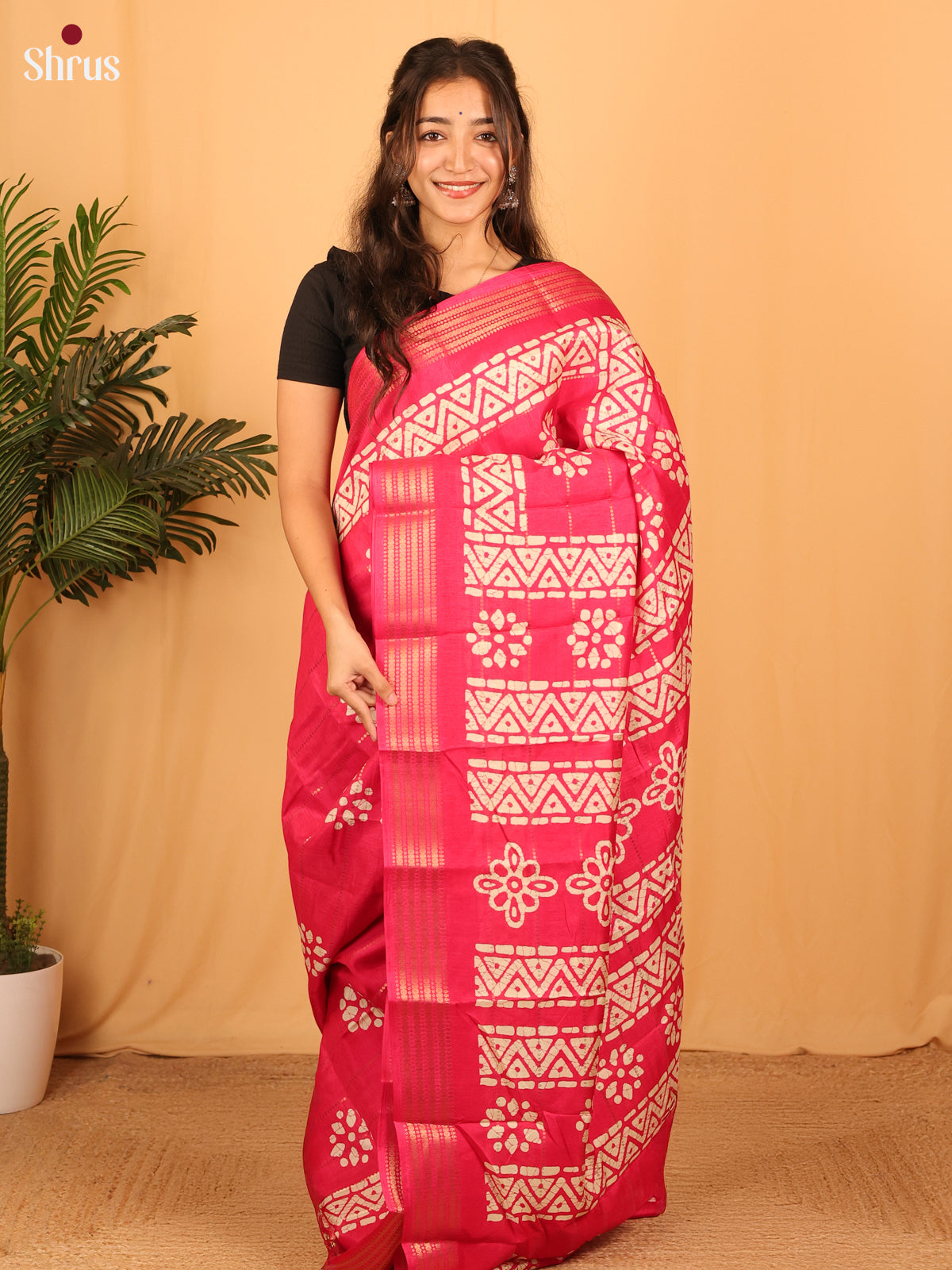 DAS07022 - Semi Crepe Saree