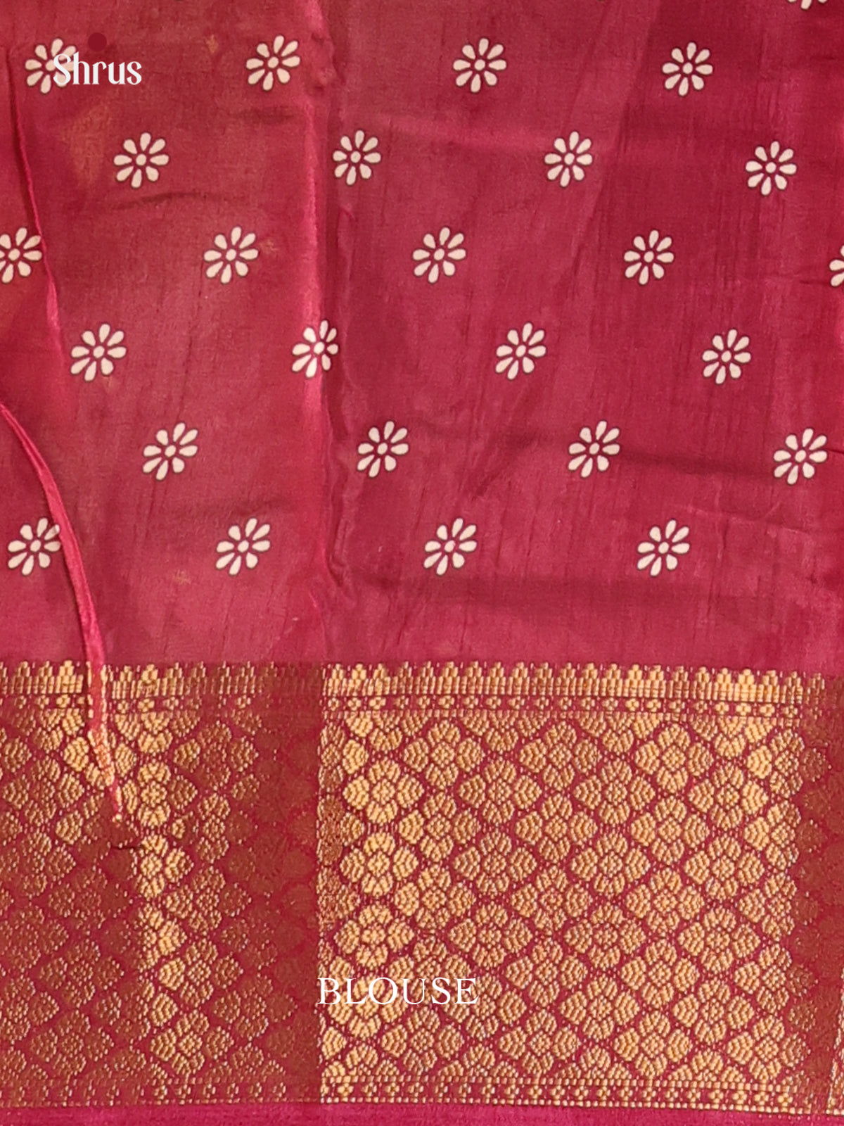 Maroon- Semi Crepe Saree