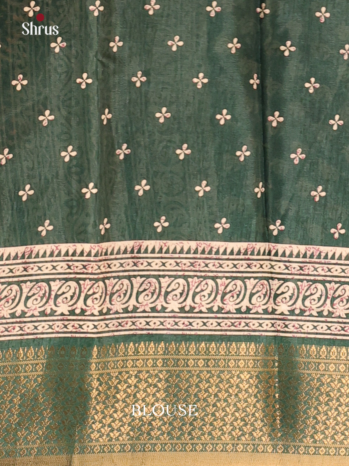 Green - Semi Crepe Saree