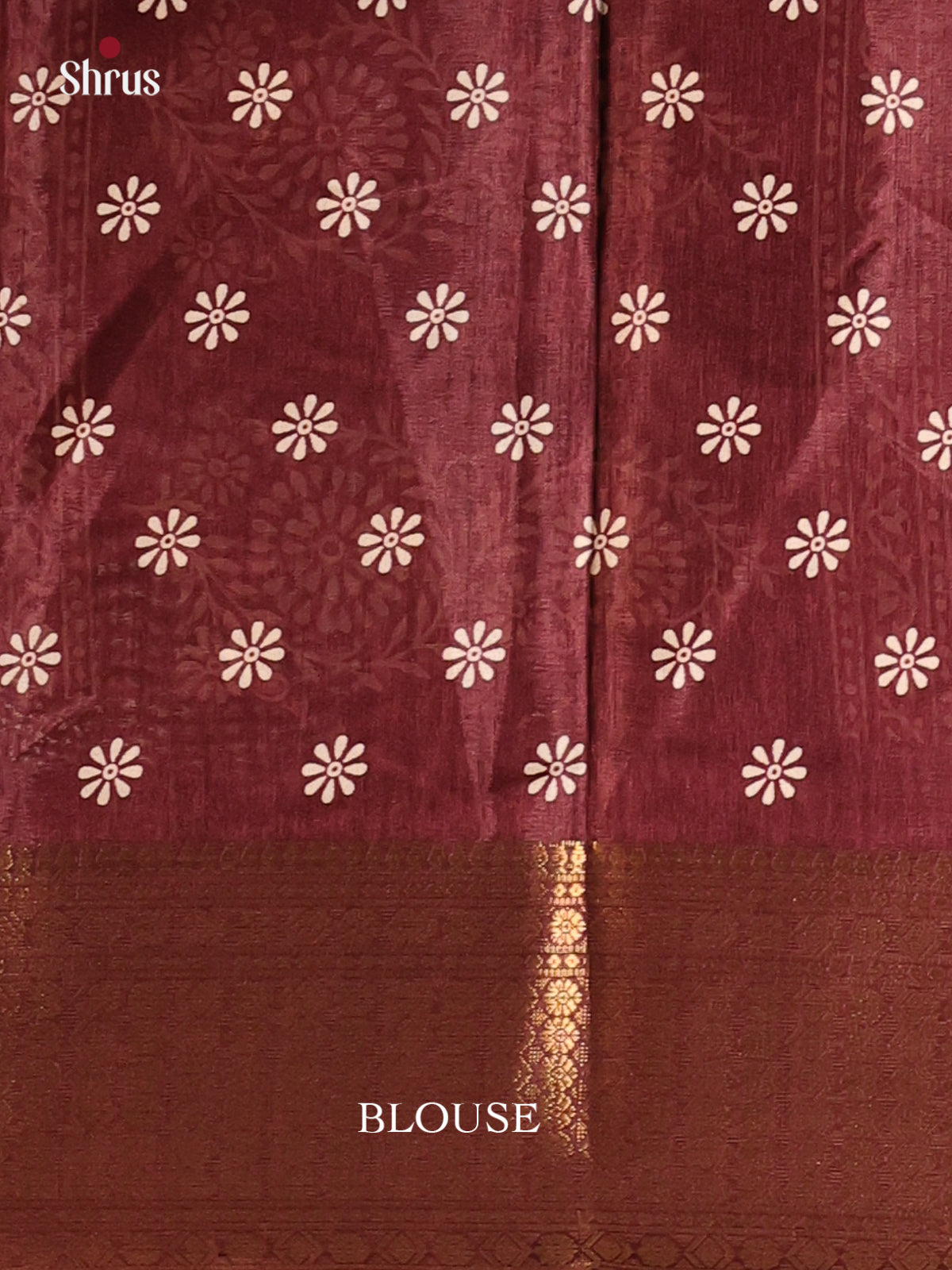 Brown - Semi Crepe Saree