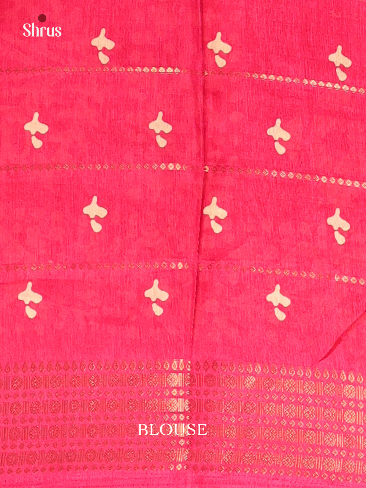 Pink - Semi Crepe Saree