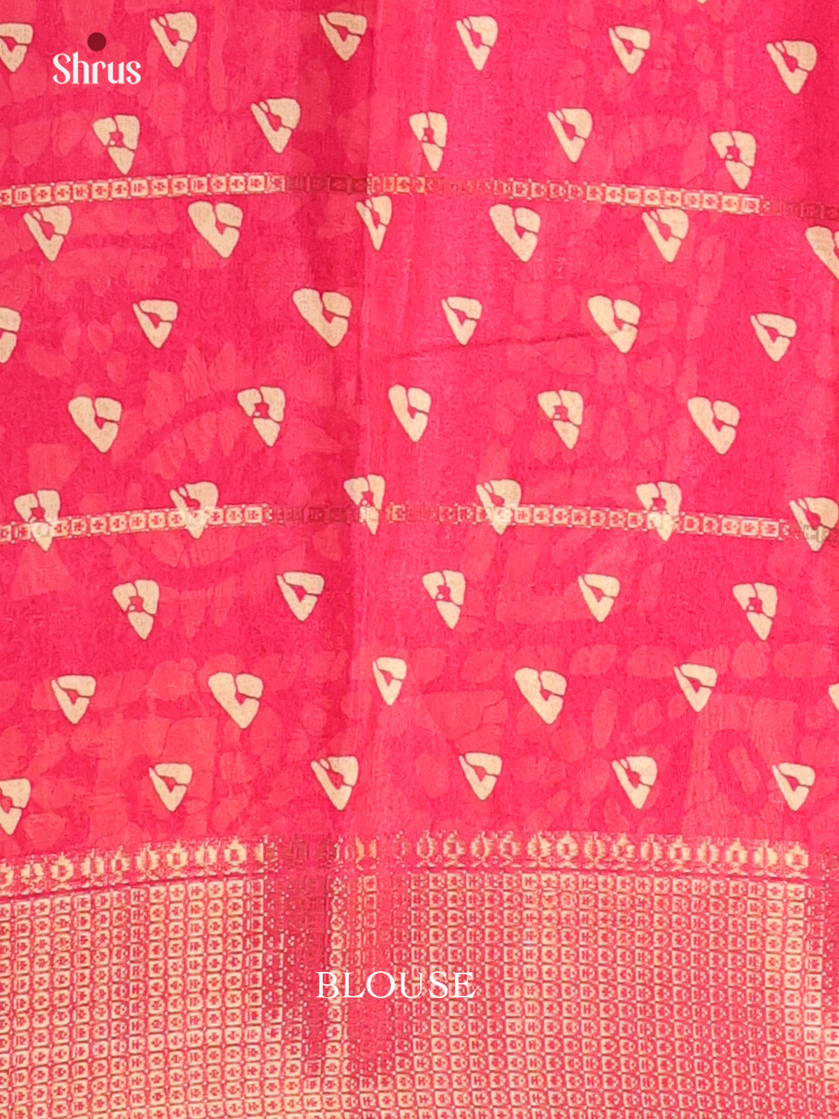 Pink  - Semi Crepe Saree