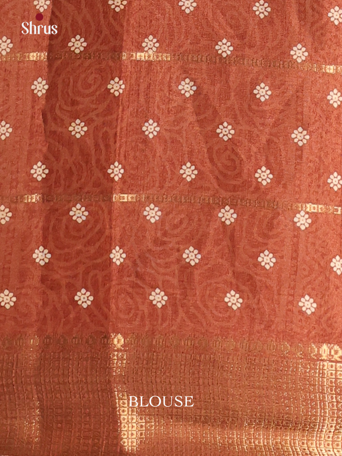 Brown - Semi Crepe Saree