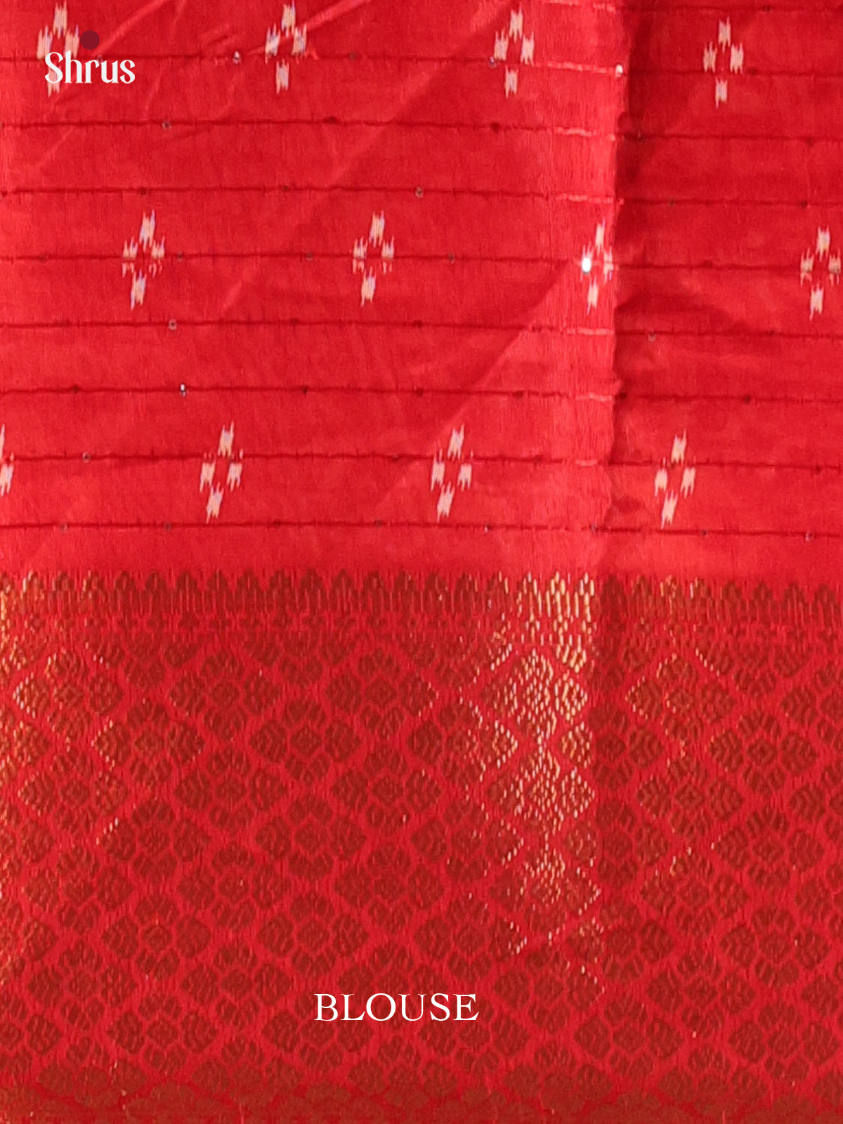 Red- Semi Crepe Saree