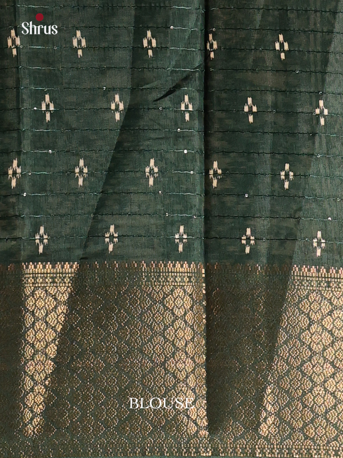 Green - Semi Crepe Saree