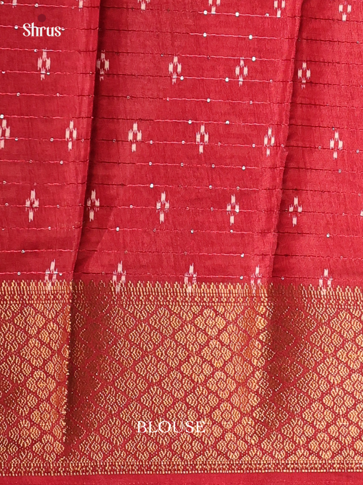 Maroon - Semi Crepe Saree