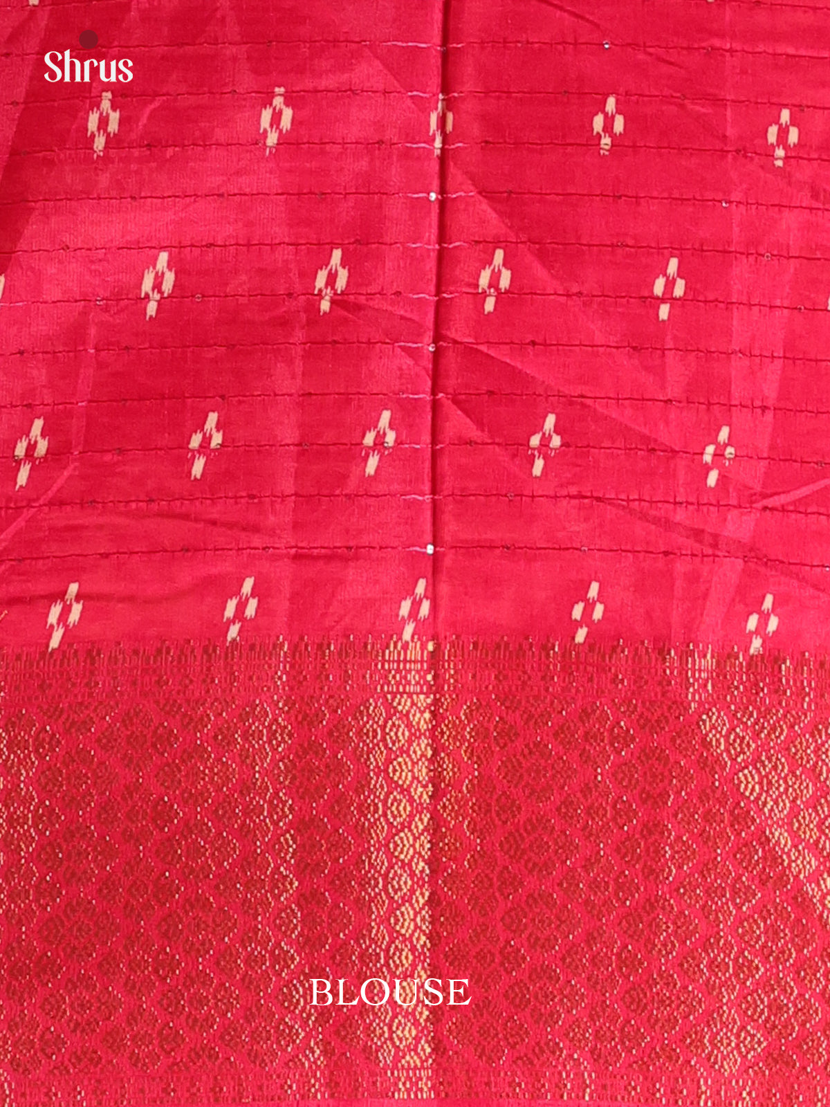 Pink - Semi Crepe Saree