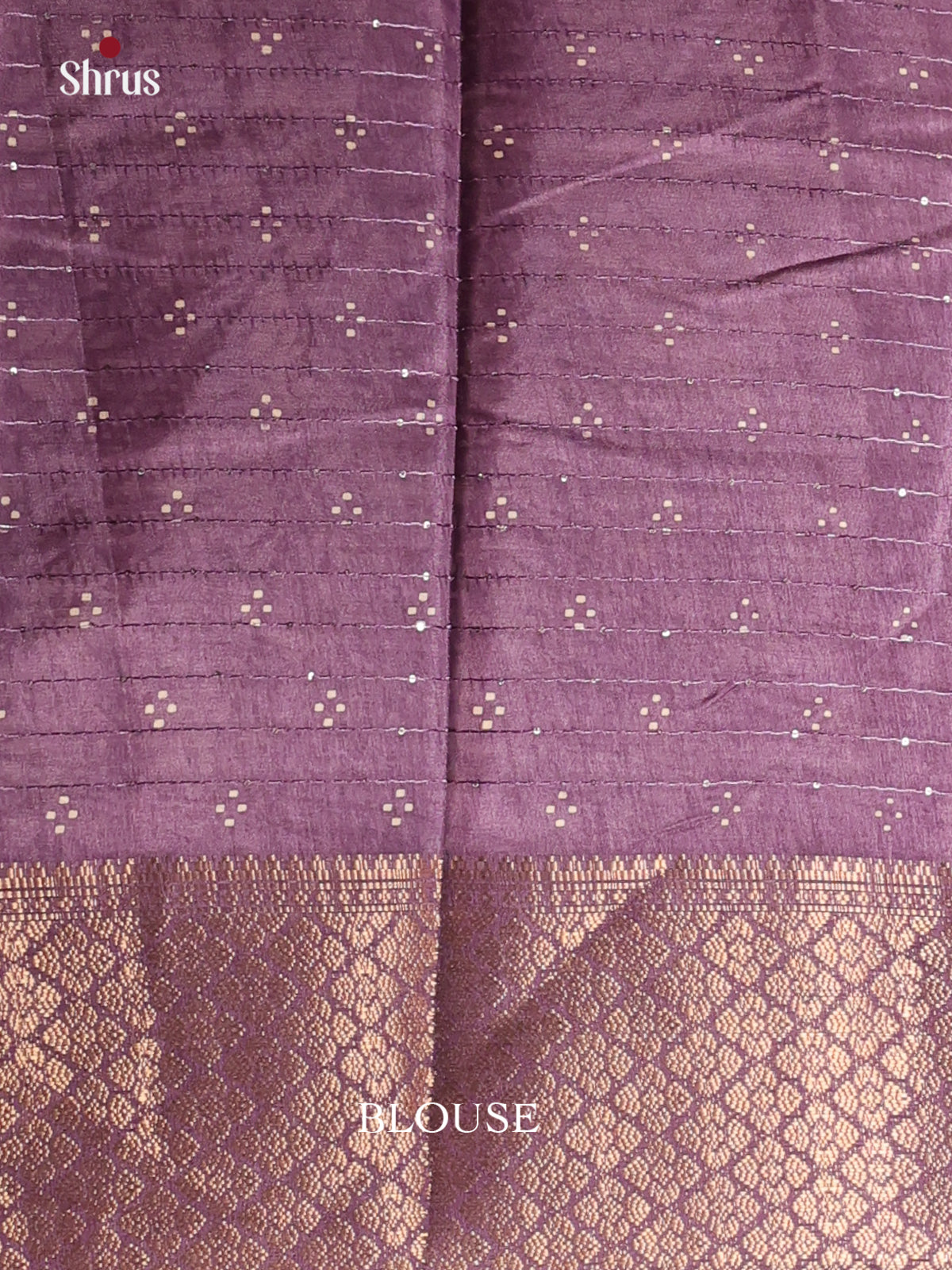 Dark Lavender - Semi Crepe Saree