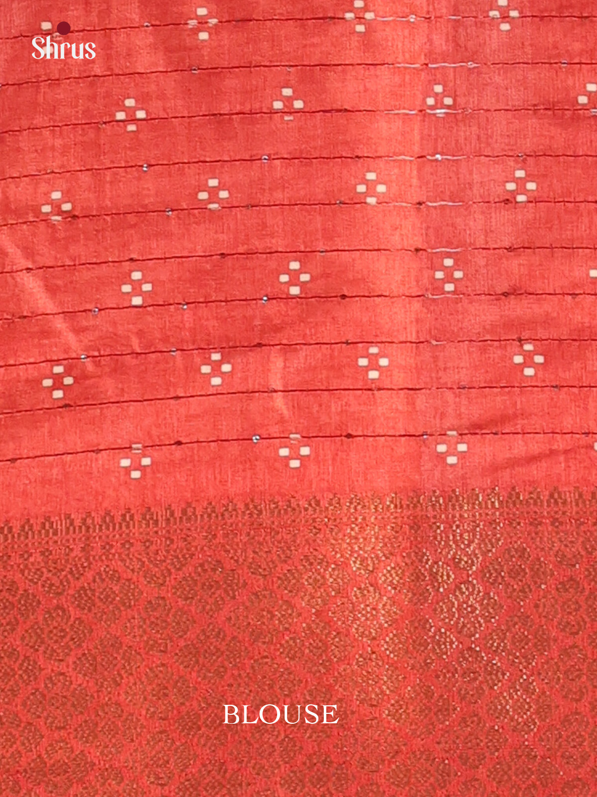 Red- Semi Crepe Saree