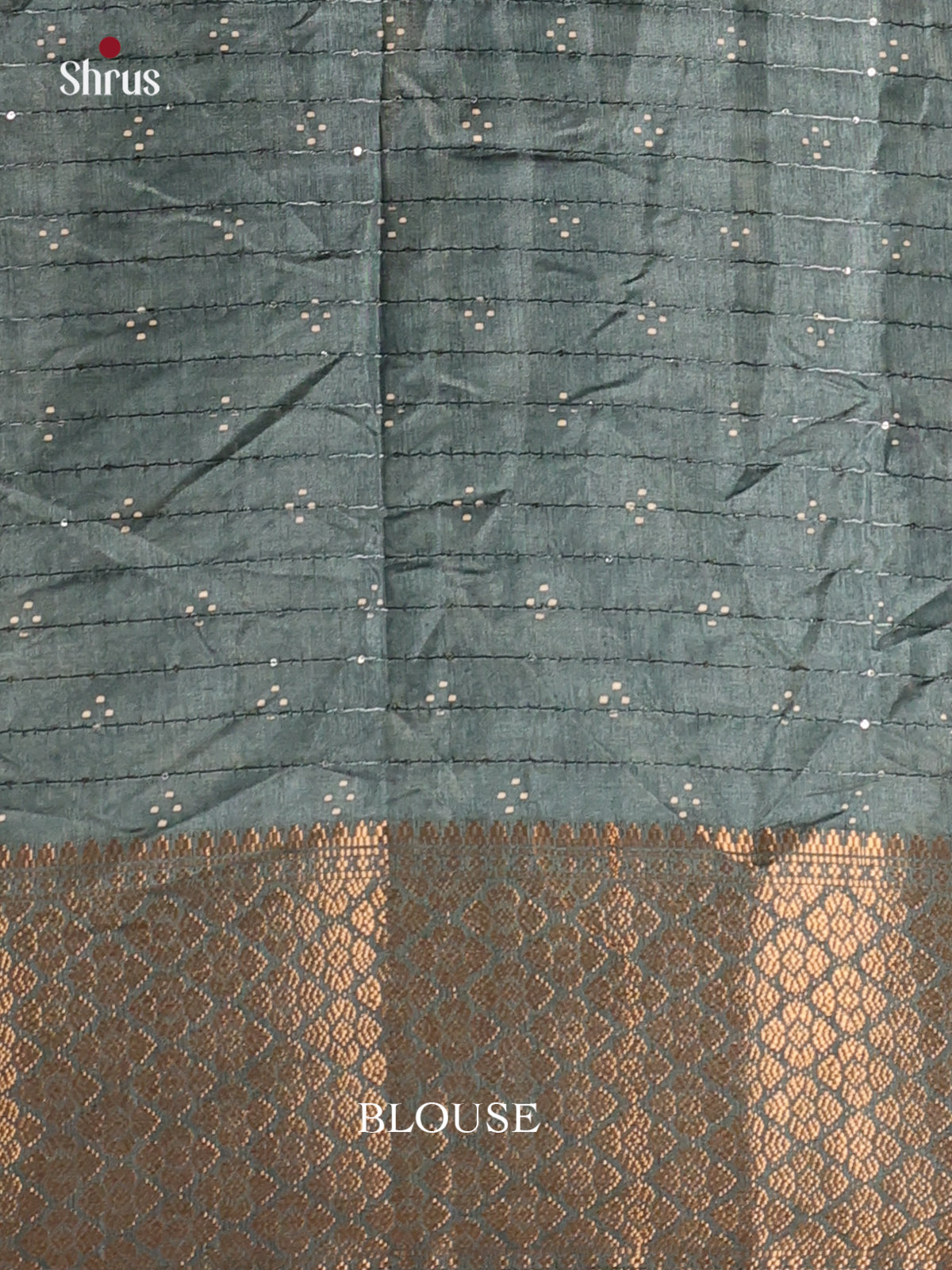 Grey - Semi Crepe Saree