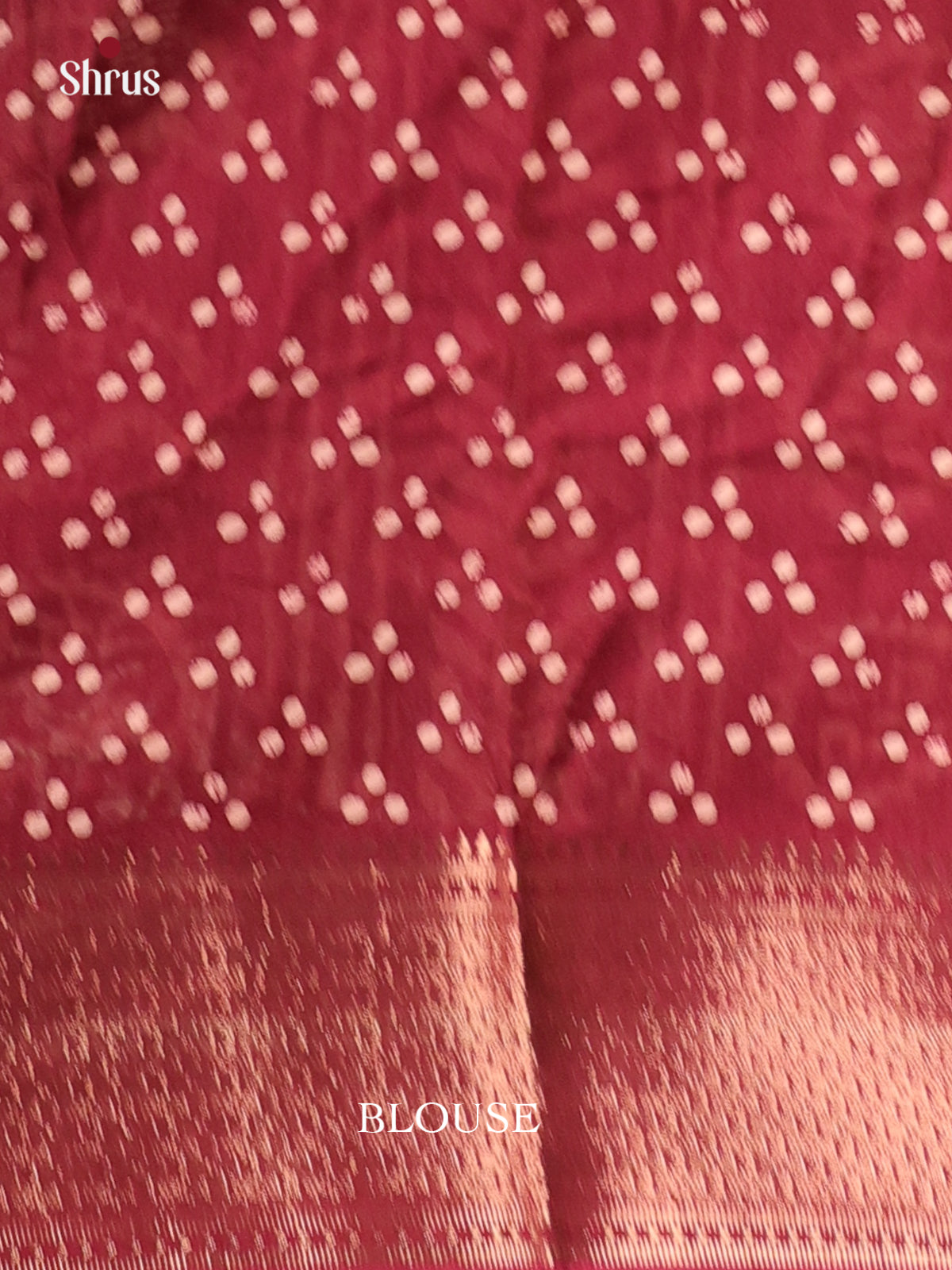 Maroon - Semi Crepe Saree