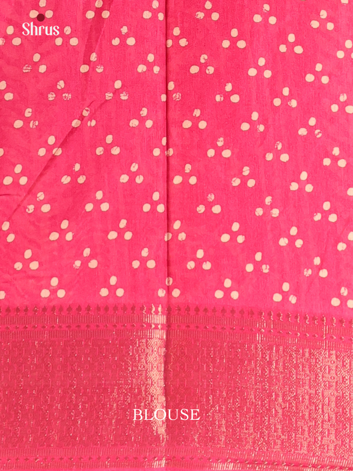 Pink - Semi Crepe Saree