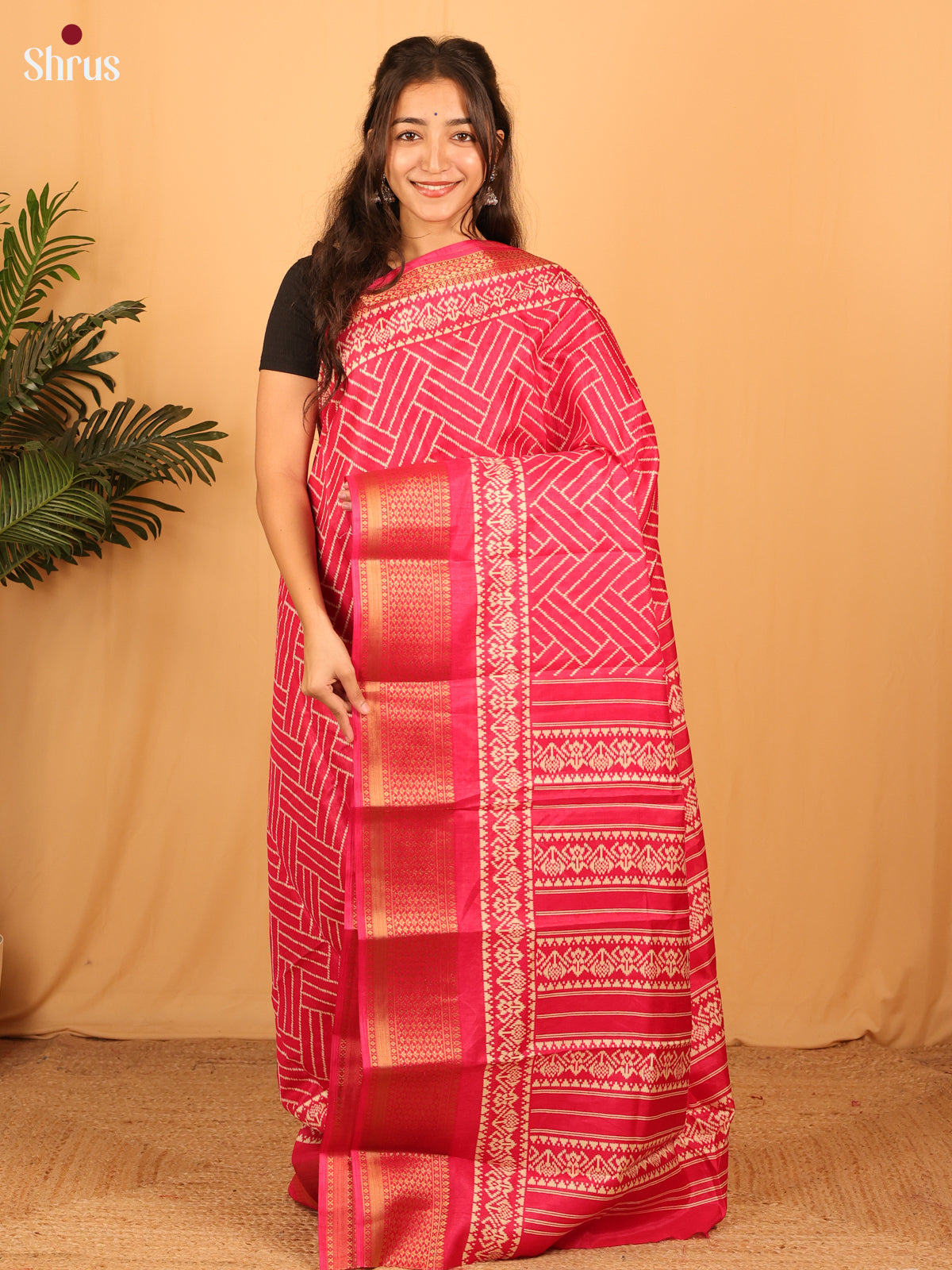 DAS07120 - Semi Crepe Saree