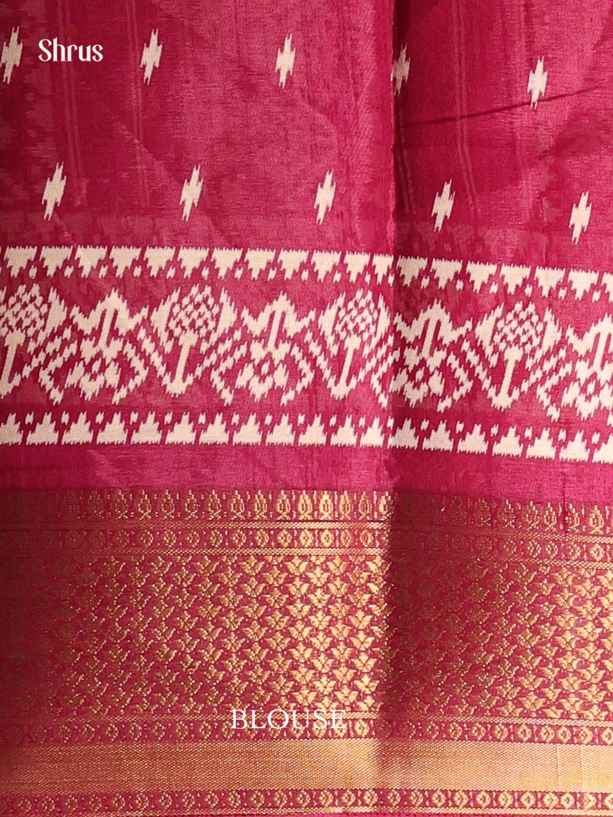 Maroon - Semi Crepe Saree