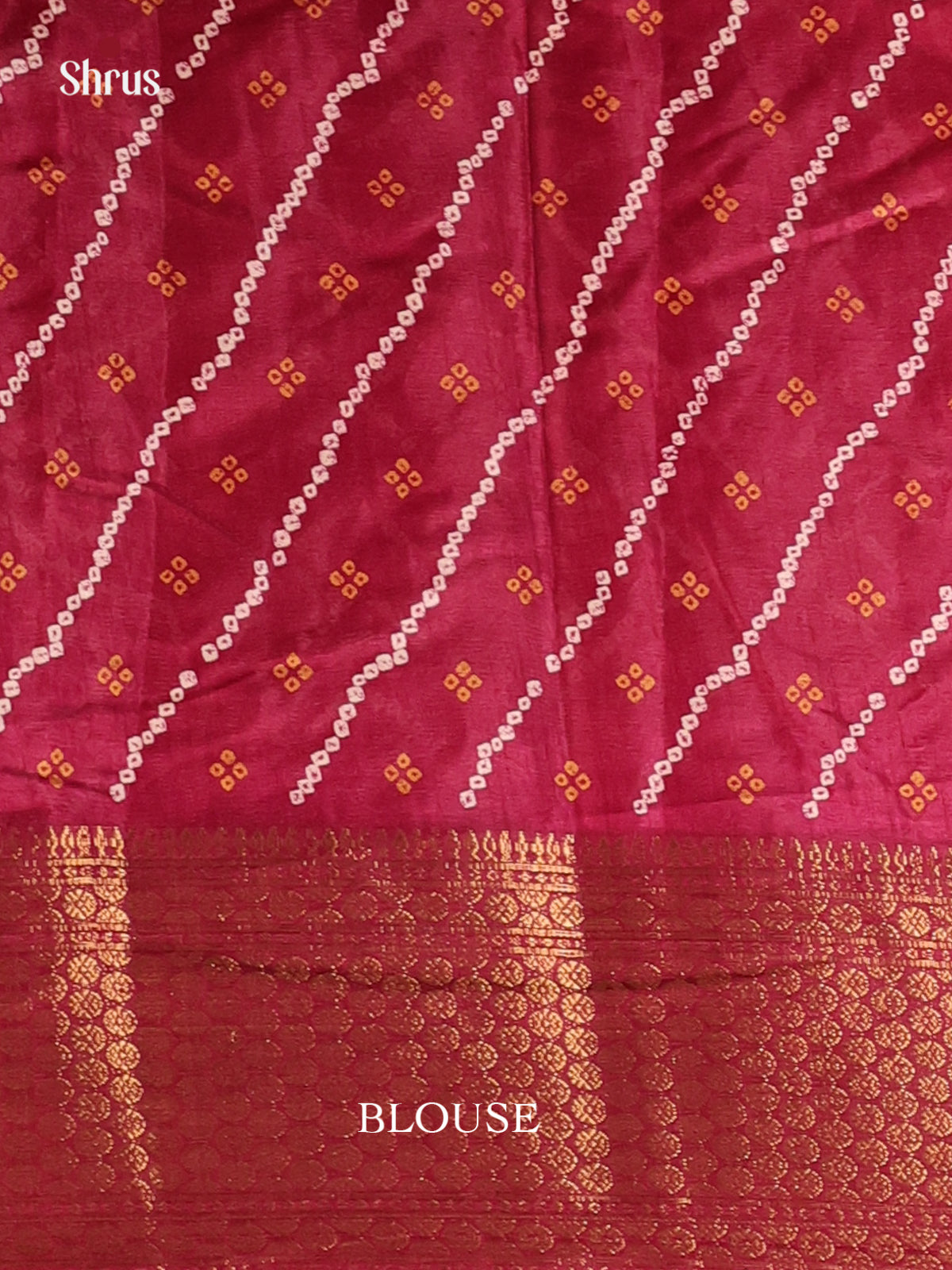 Maroon - Semi Crepe Saree