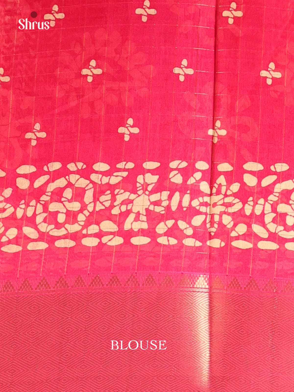 Pink  - Semi Crepe Saree