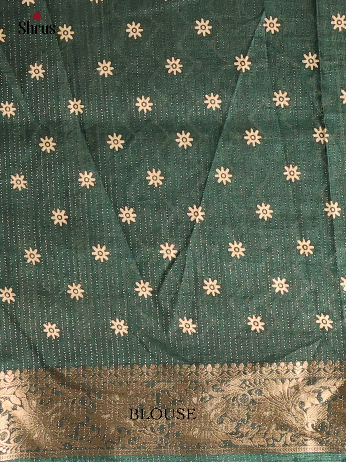 Green- Semi Crepe Saree