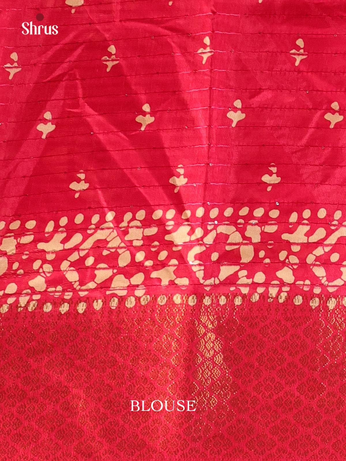 Pink - Semi Crepe Saree