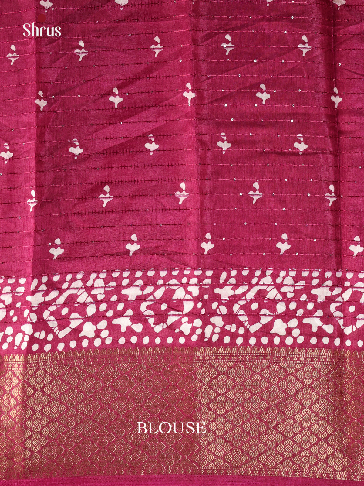 Maroon- Semi Crepe Saree