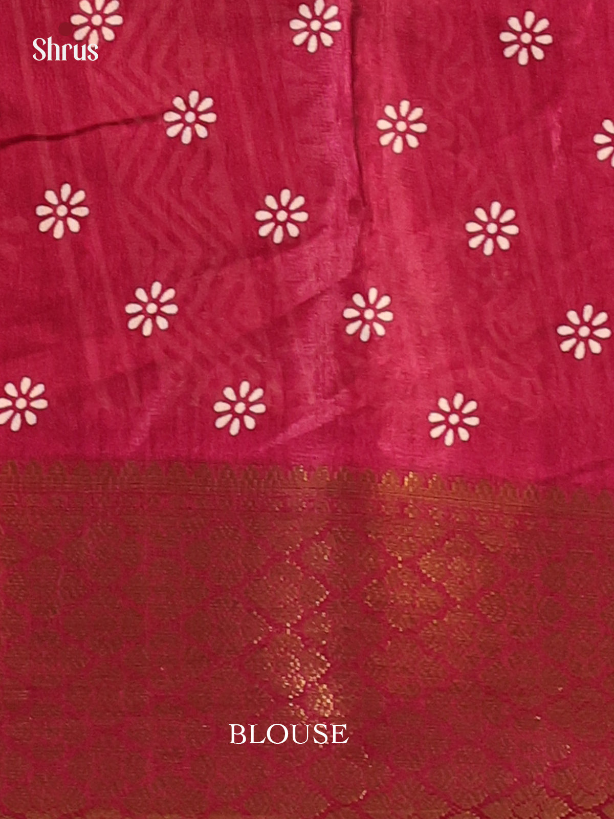 Maroon - Semi Crepe Saree