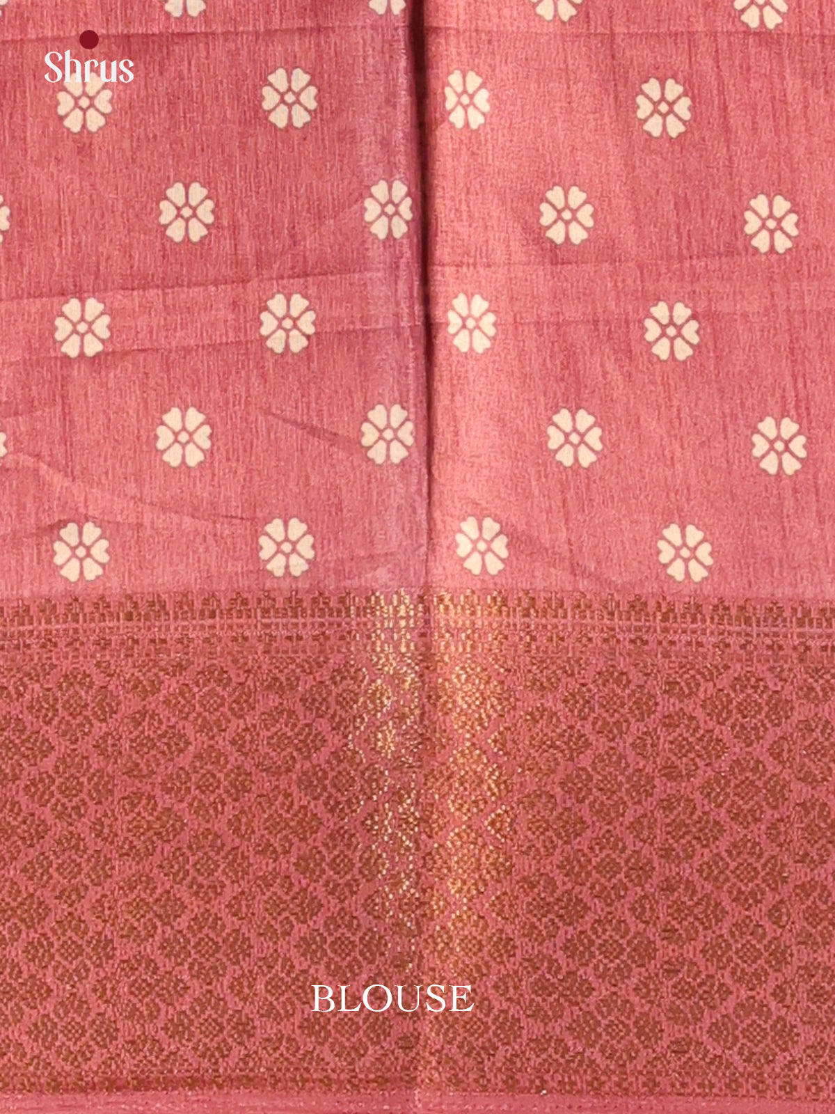 Onion Pink - Semi Crepe Saree