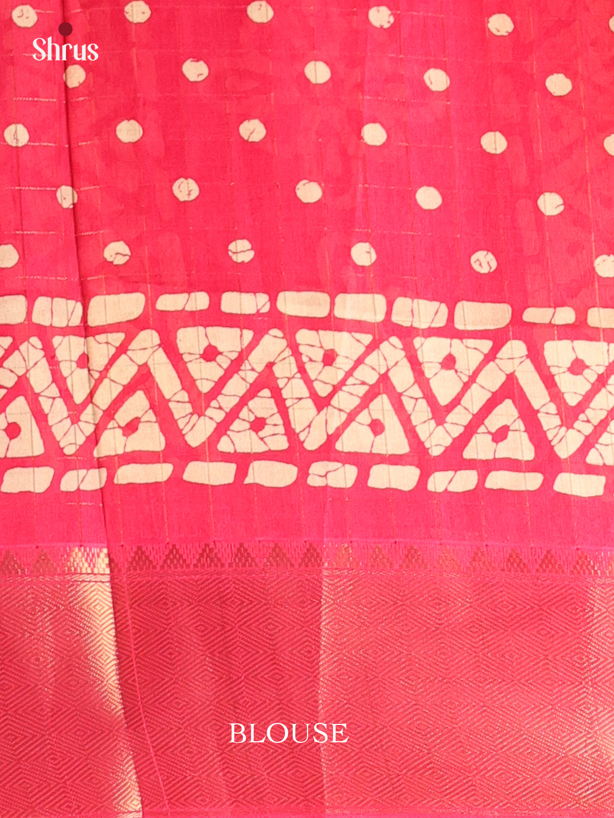 Pink - Semi Crepe Saree