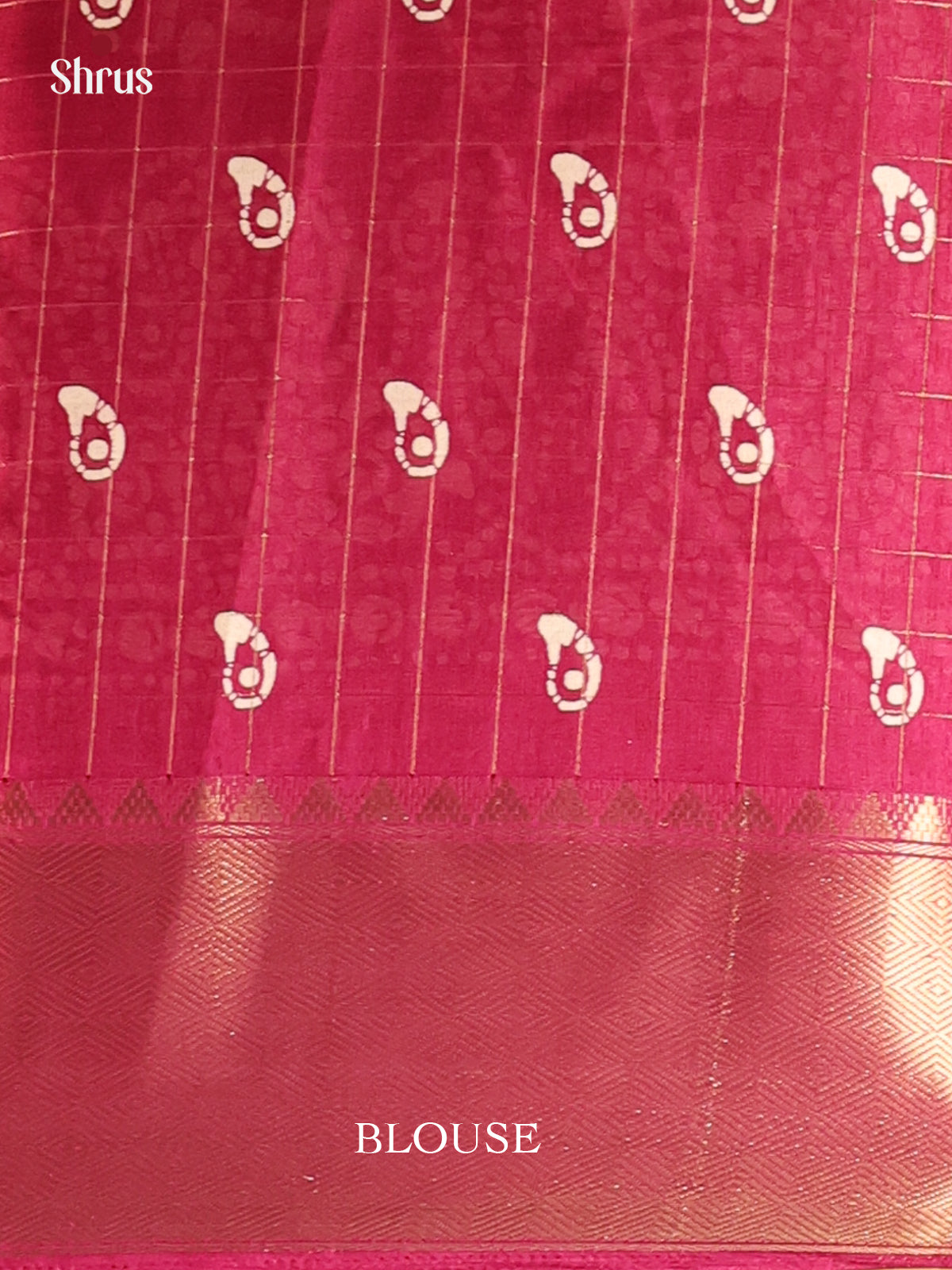 Maroon - Semi Crepe Saree