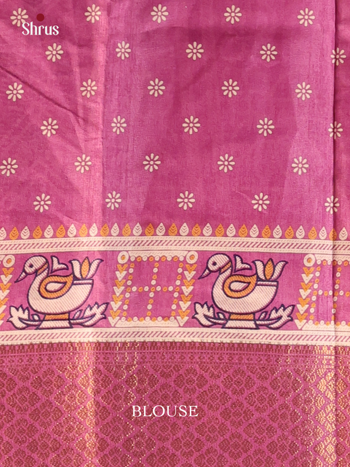 Purple - Semi Crepe Saree