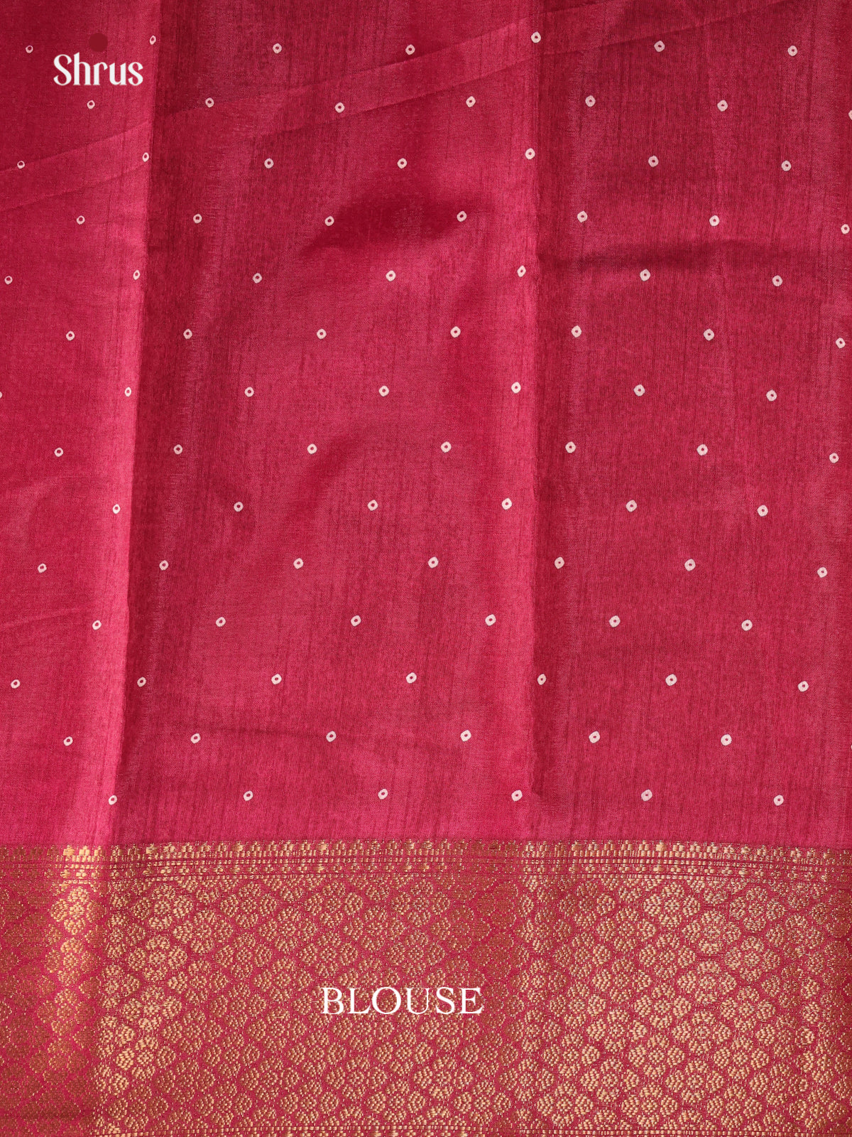 Maroon - Semi Crepe Saree