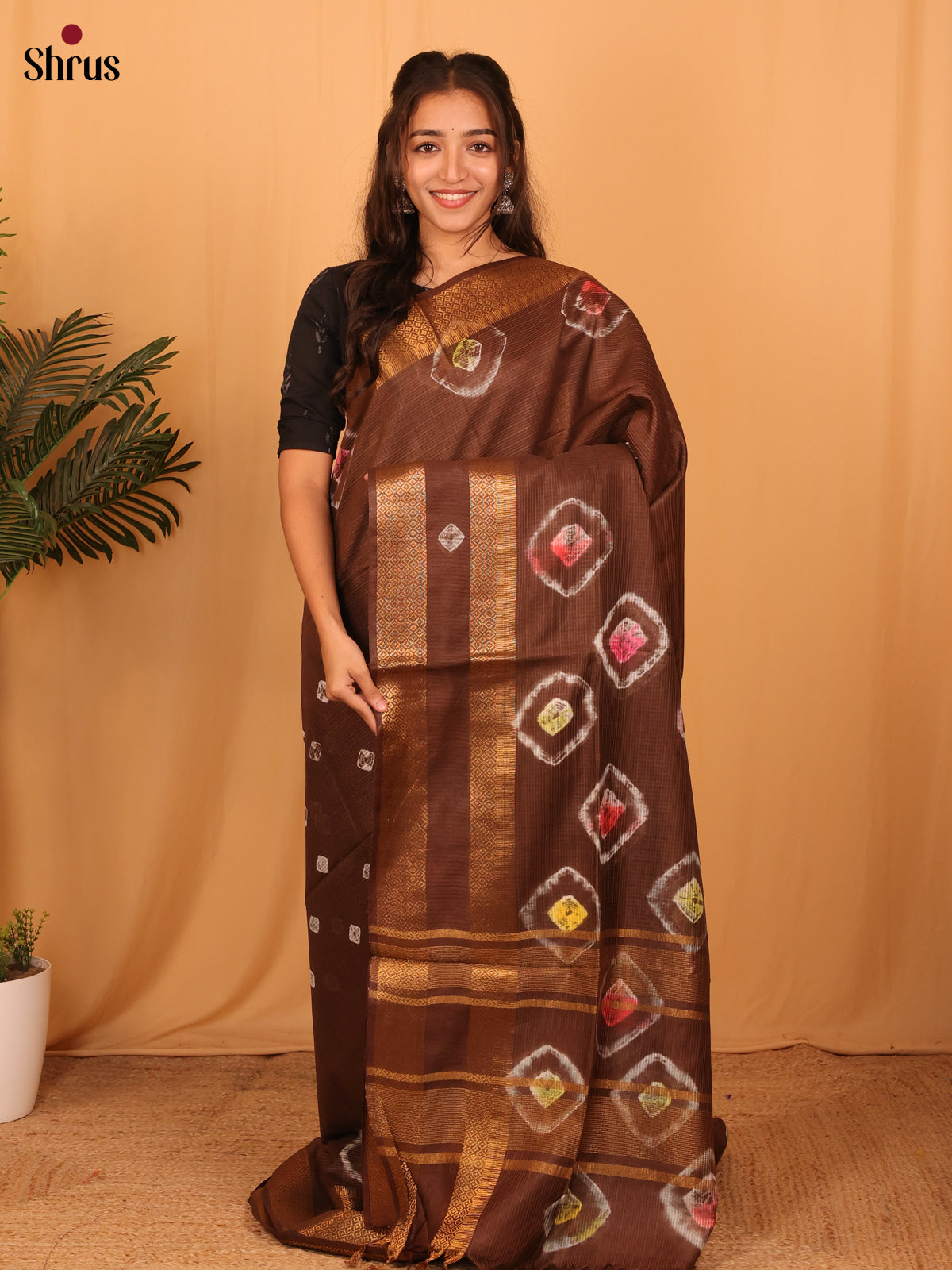 DAS08004 - Shibori Saree