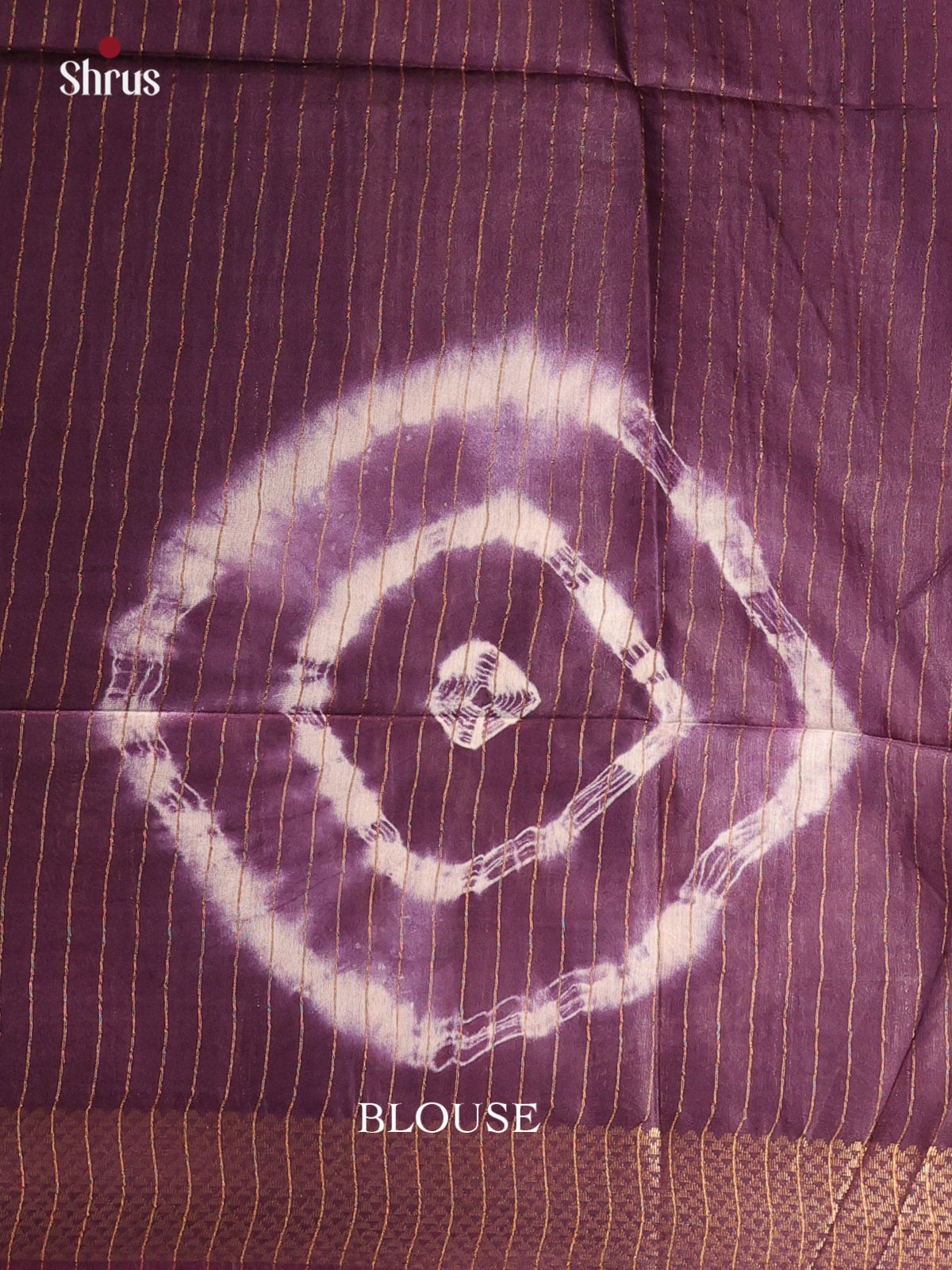 Purple(Single Tone) - Shibori Saree