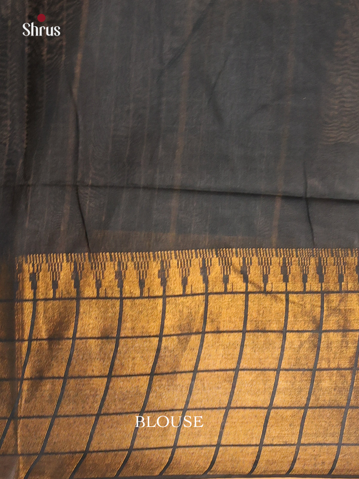 Cream & Black - Shibori Saree