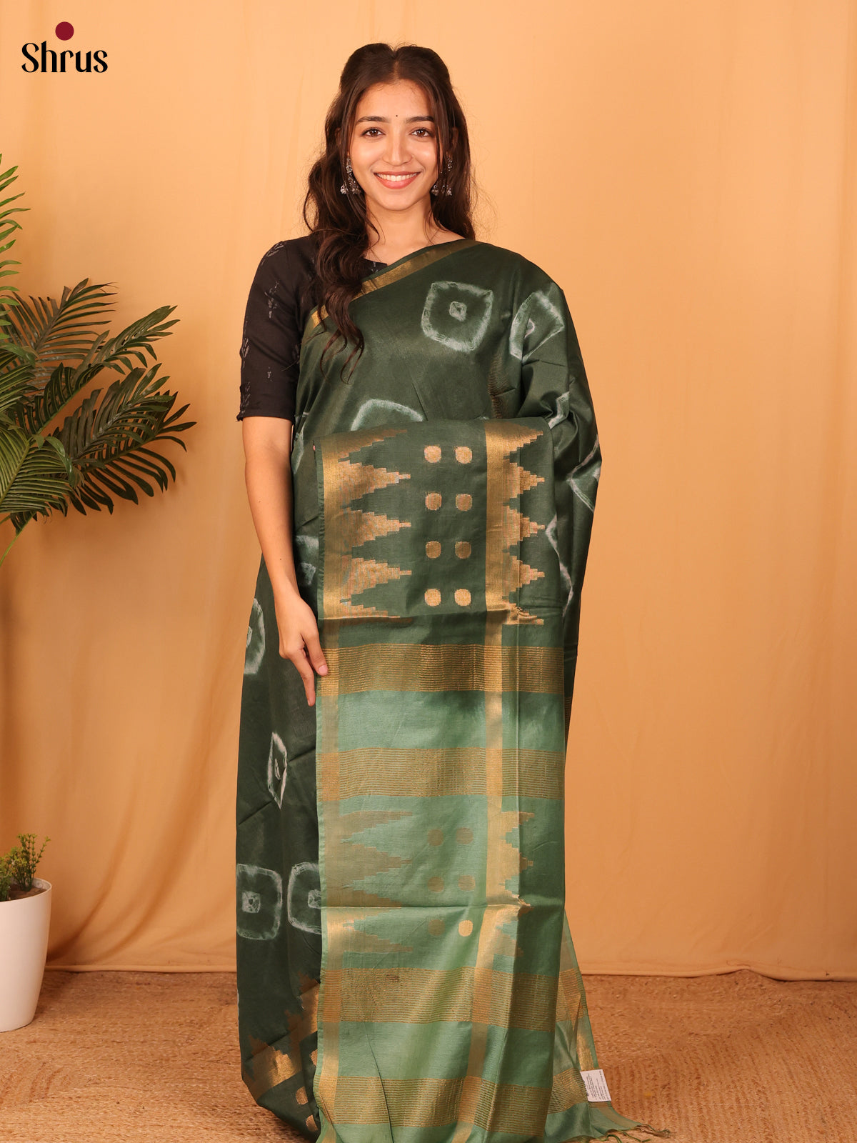 DAS08093 - Shibori Saree