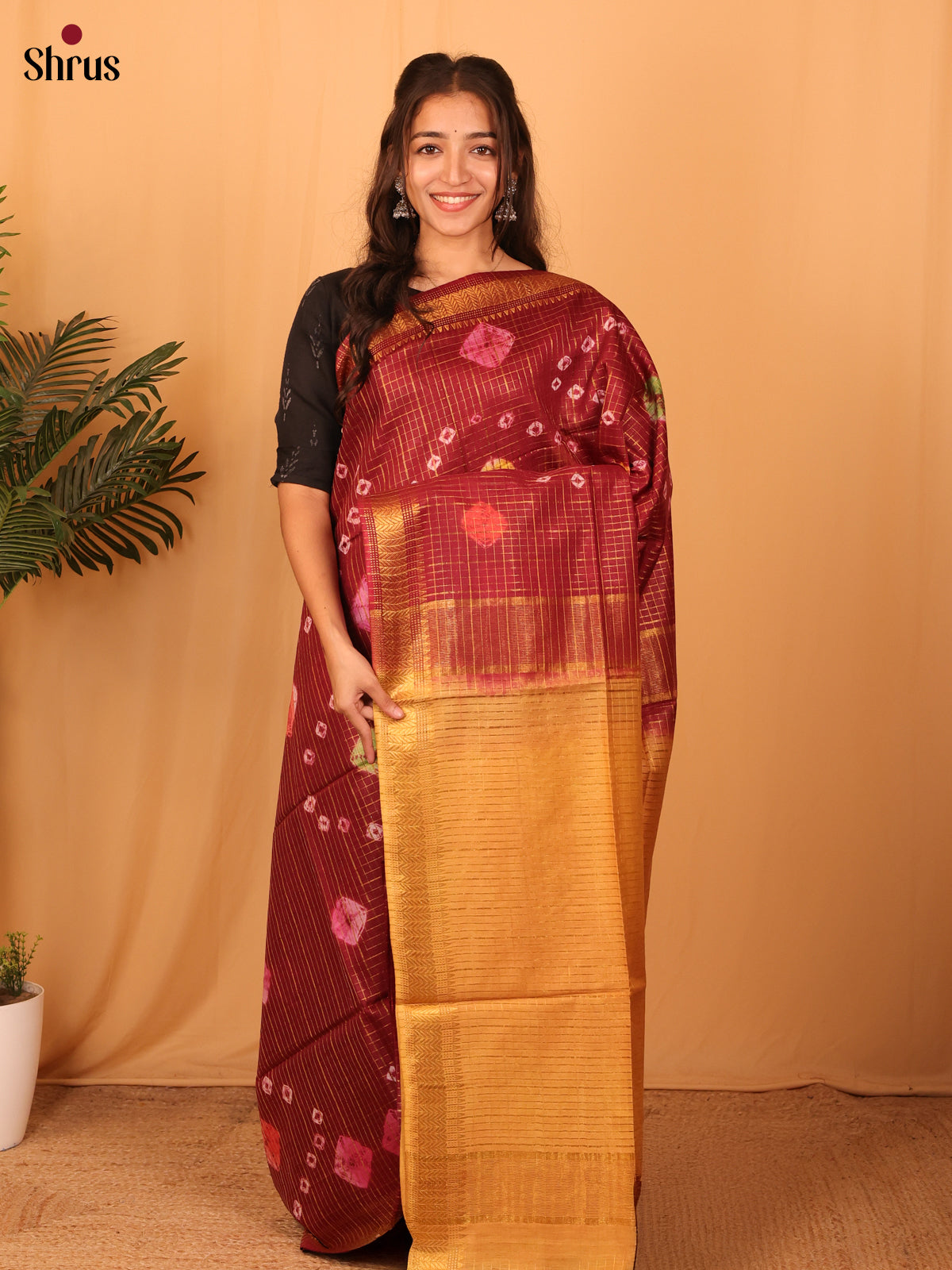 DAS08126 - Shibori Saree