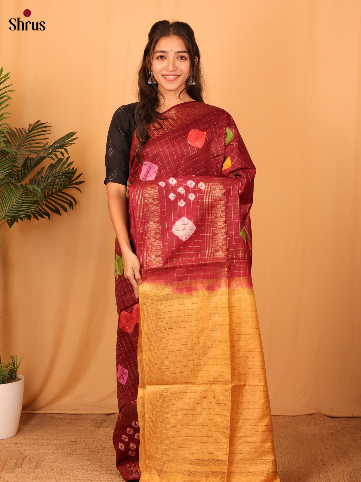 DAS08145 - Shibori Saree