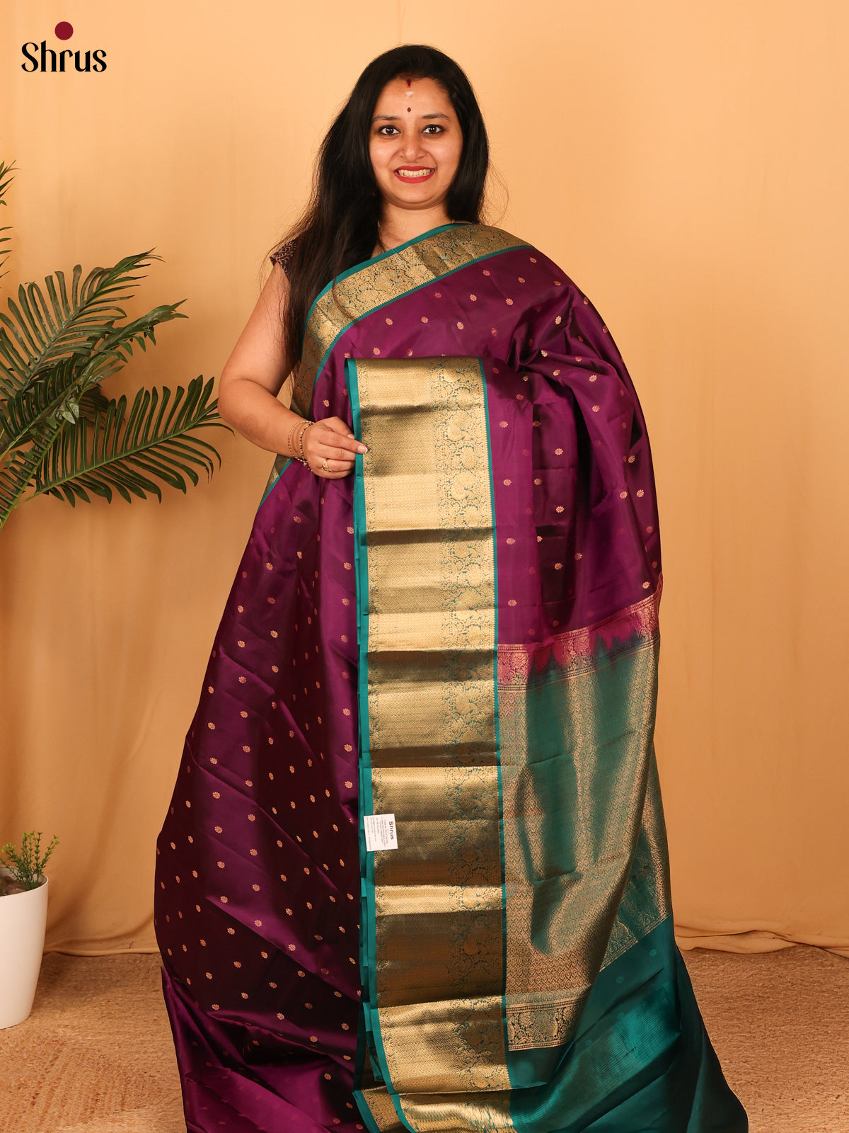 DAS09092 - Kanchipuram silk Saree - Shop on Shrus.com