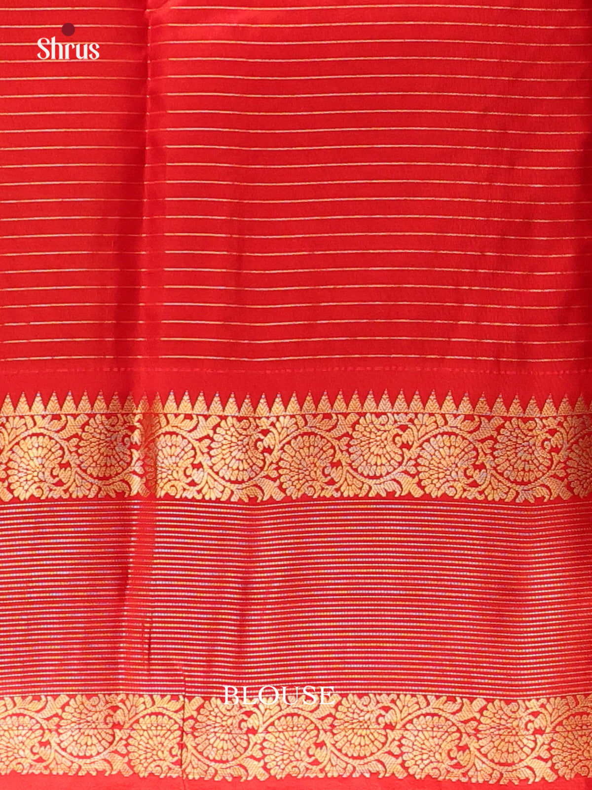 Mustard & Maroon - Kanchipuram silk Saree