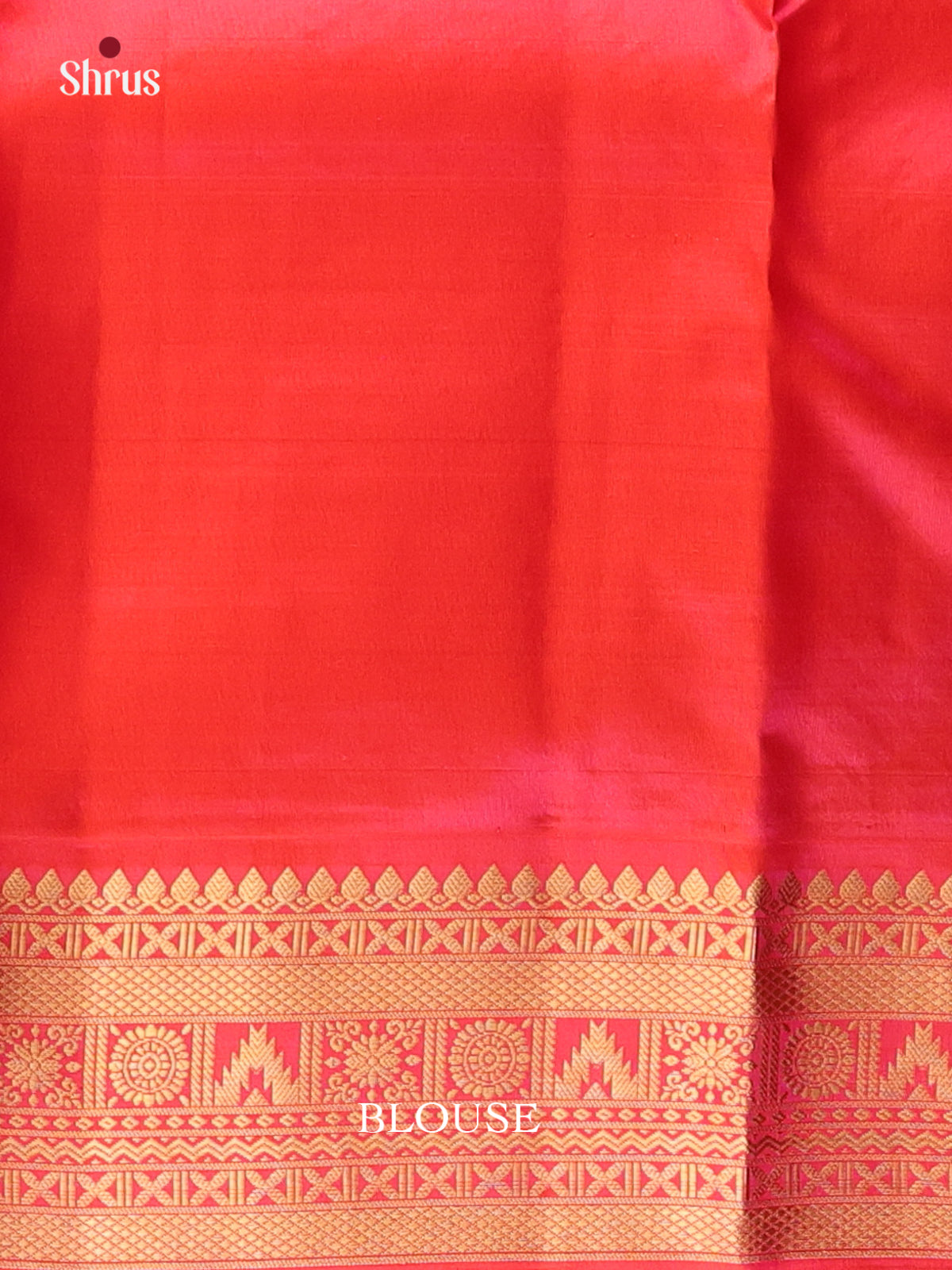 Cream & Red - Kanchipuram silk Saree