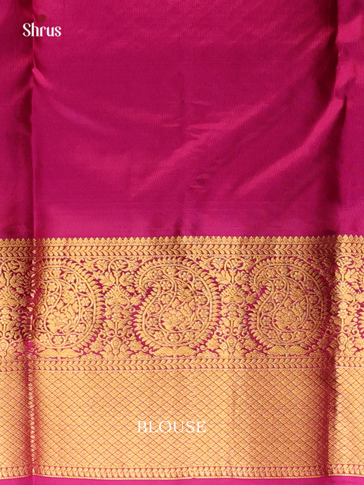 Blue & Maroon - Kanchipuram silk Saree - Shop on Shrus.com