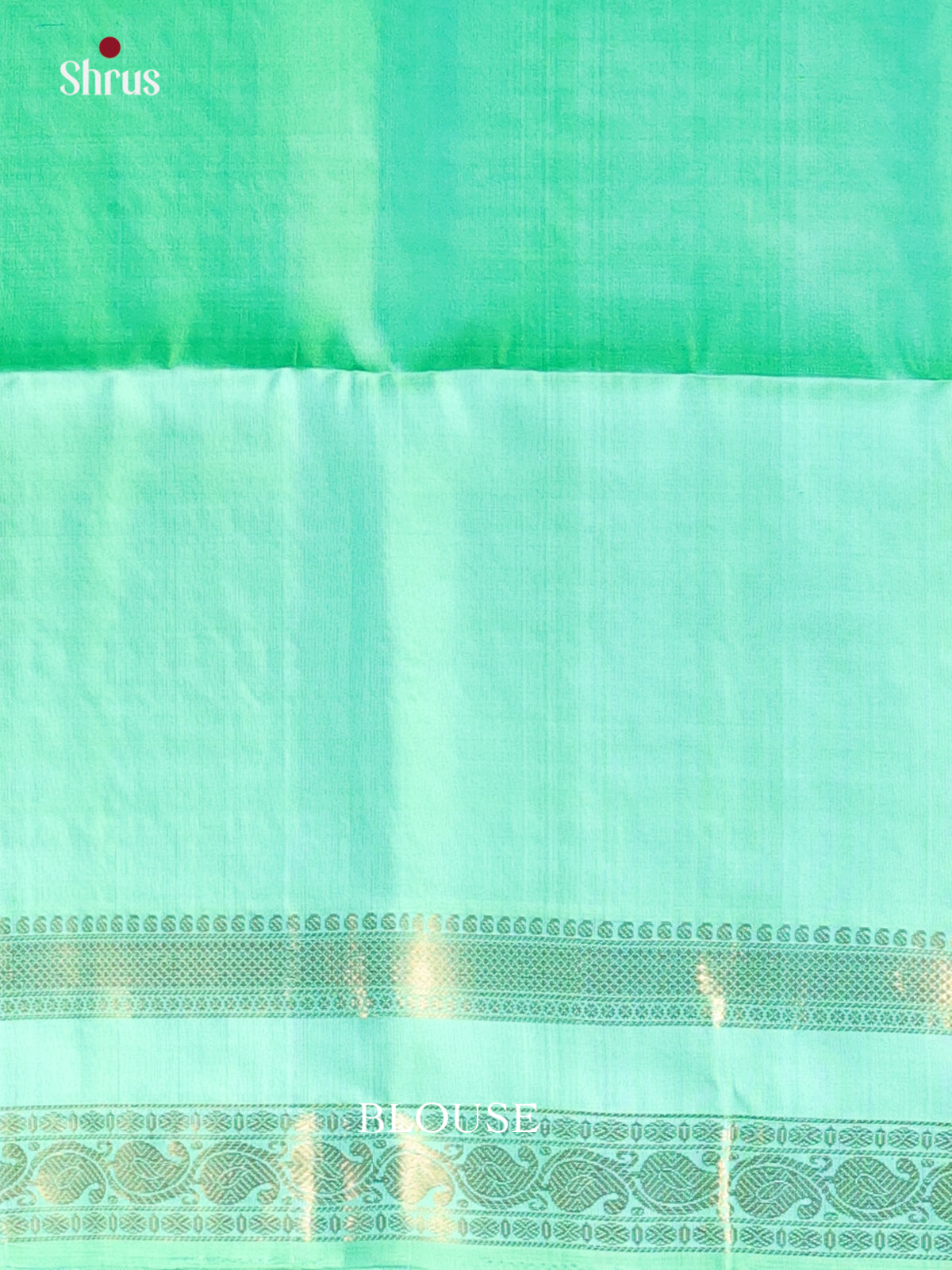 Pista Green & Teal - Soft Silk Saree