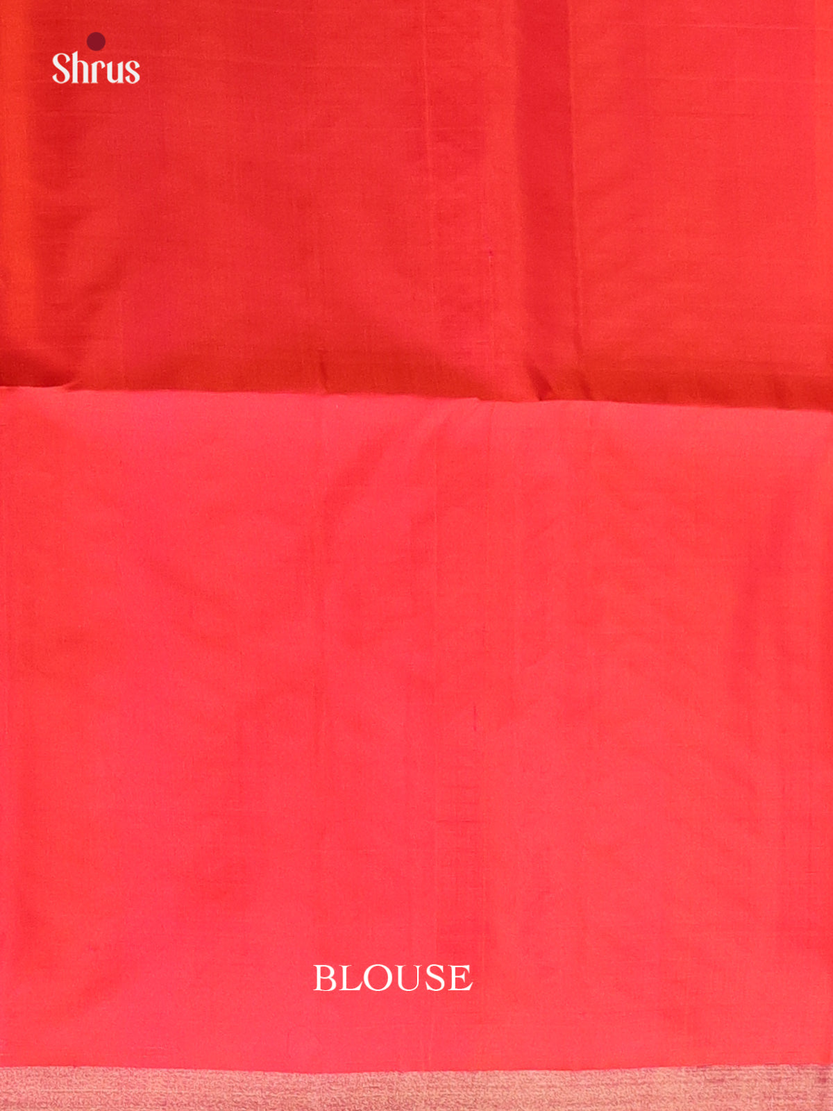 Red & Orange - Soft Silk Saree