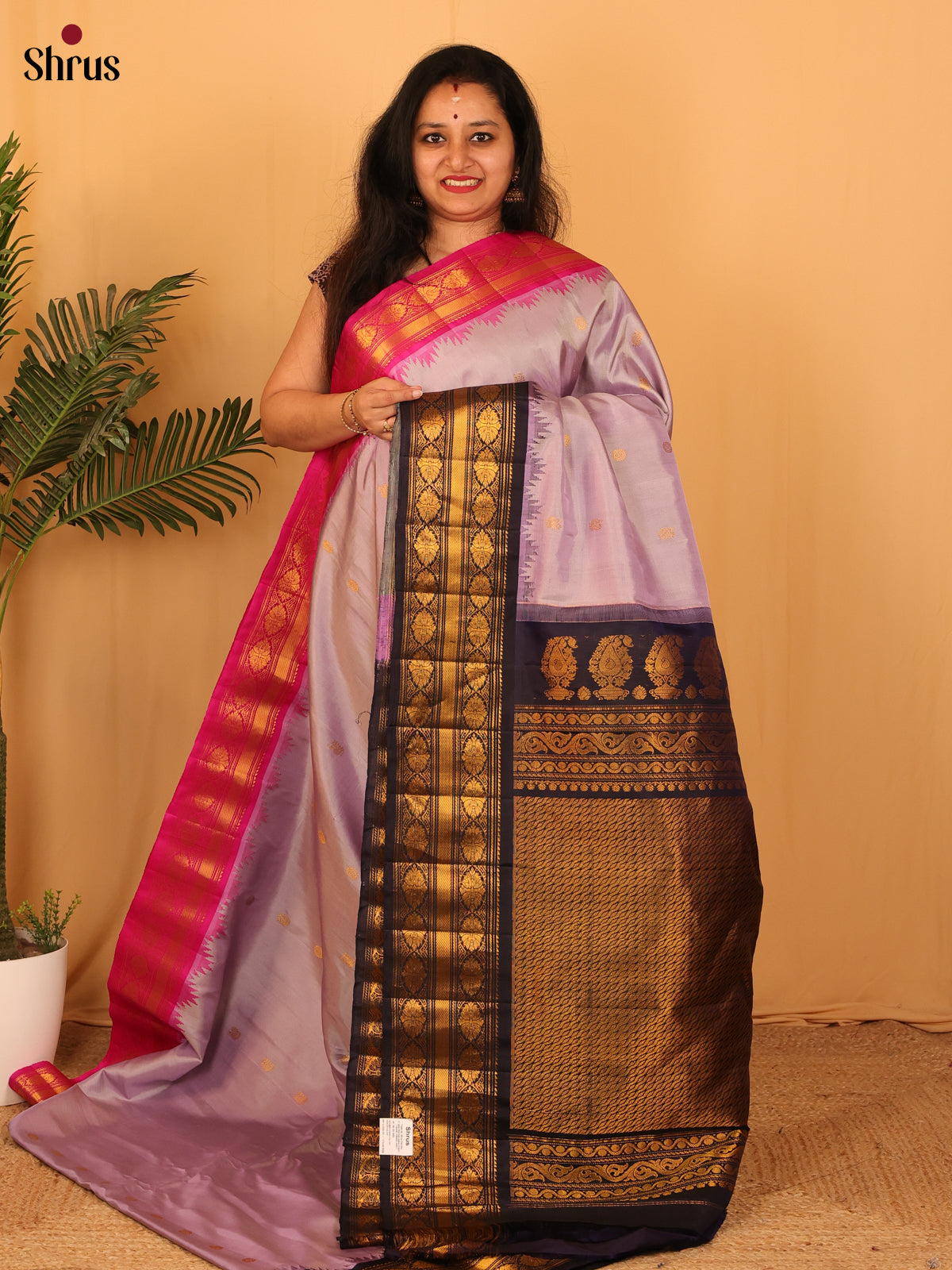 DAS09291 - Gadwal silk Saree