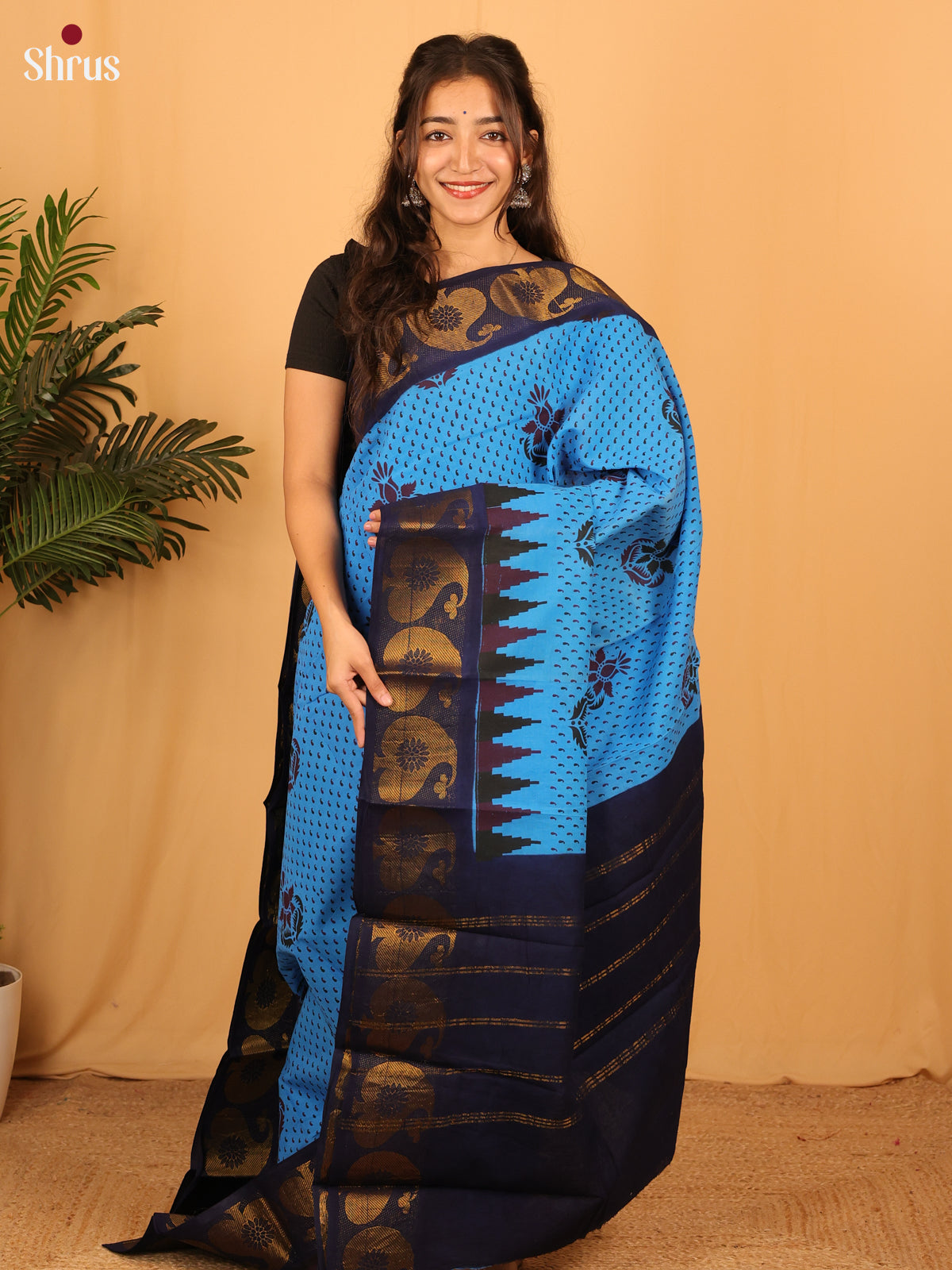 DAS09382 - Sungudi Cotton Saree