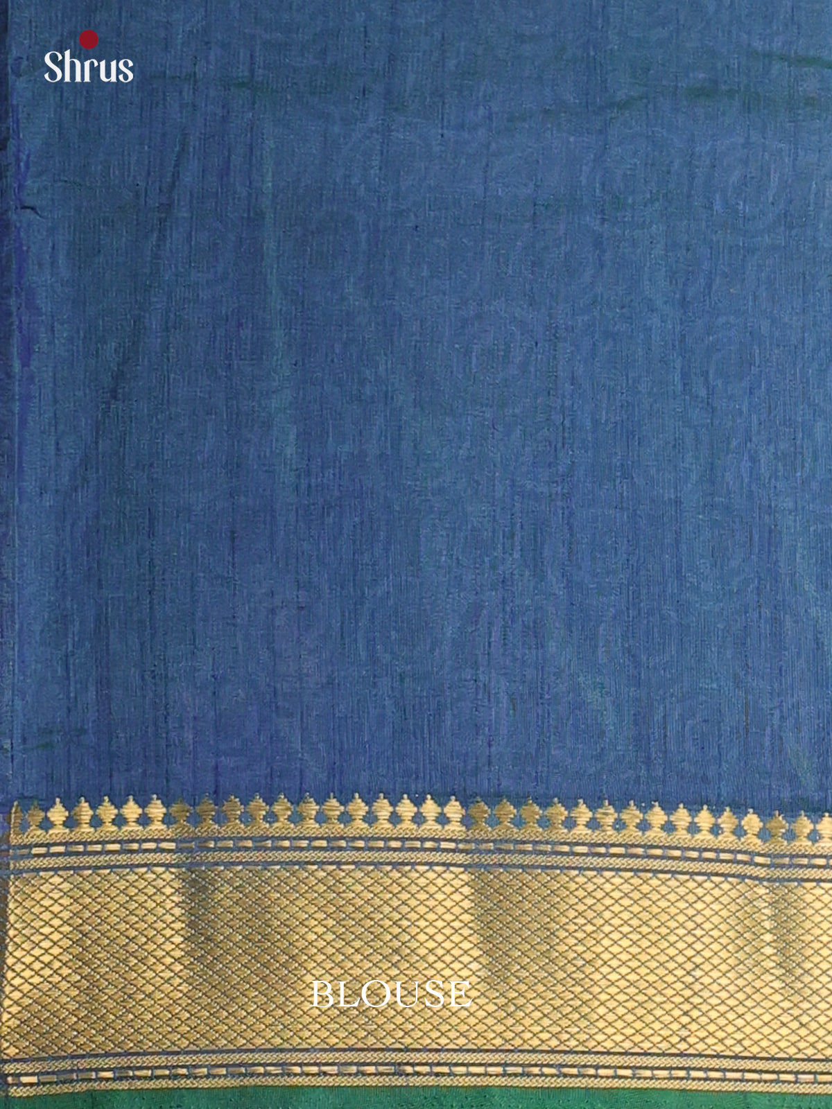 Green & Blue - Semi Patola Saree