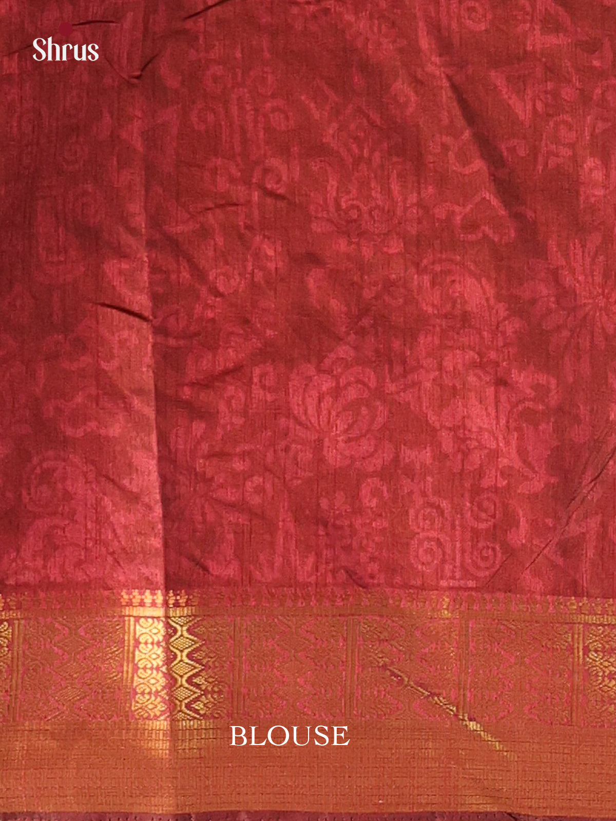 Black & Maroon - Semi Patola Saree - Shop on Shrus.com