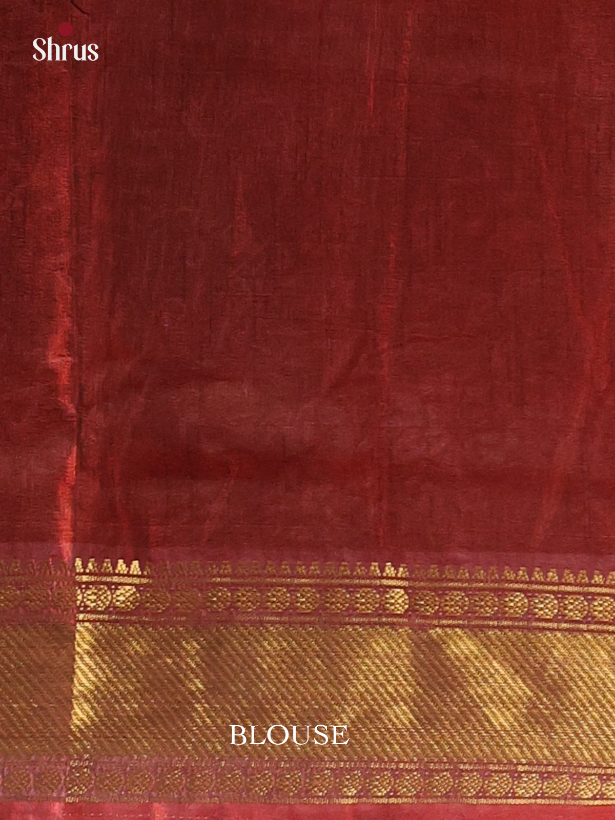 Red  & Brown - Semi Patola Saree - Shop on Shrus.com