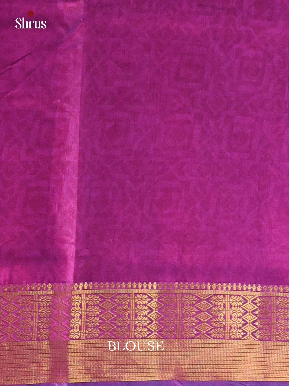 Blue & Purple - Semi Patola Saree - Shop on Shrus.com